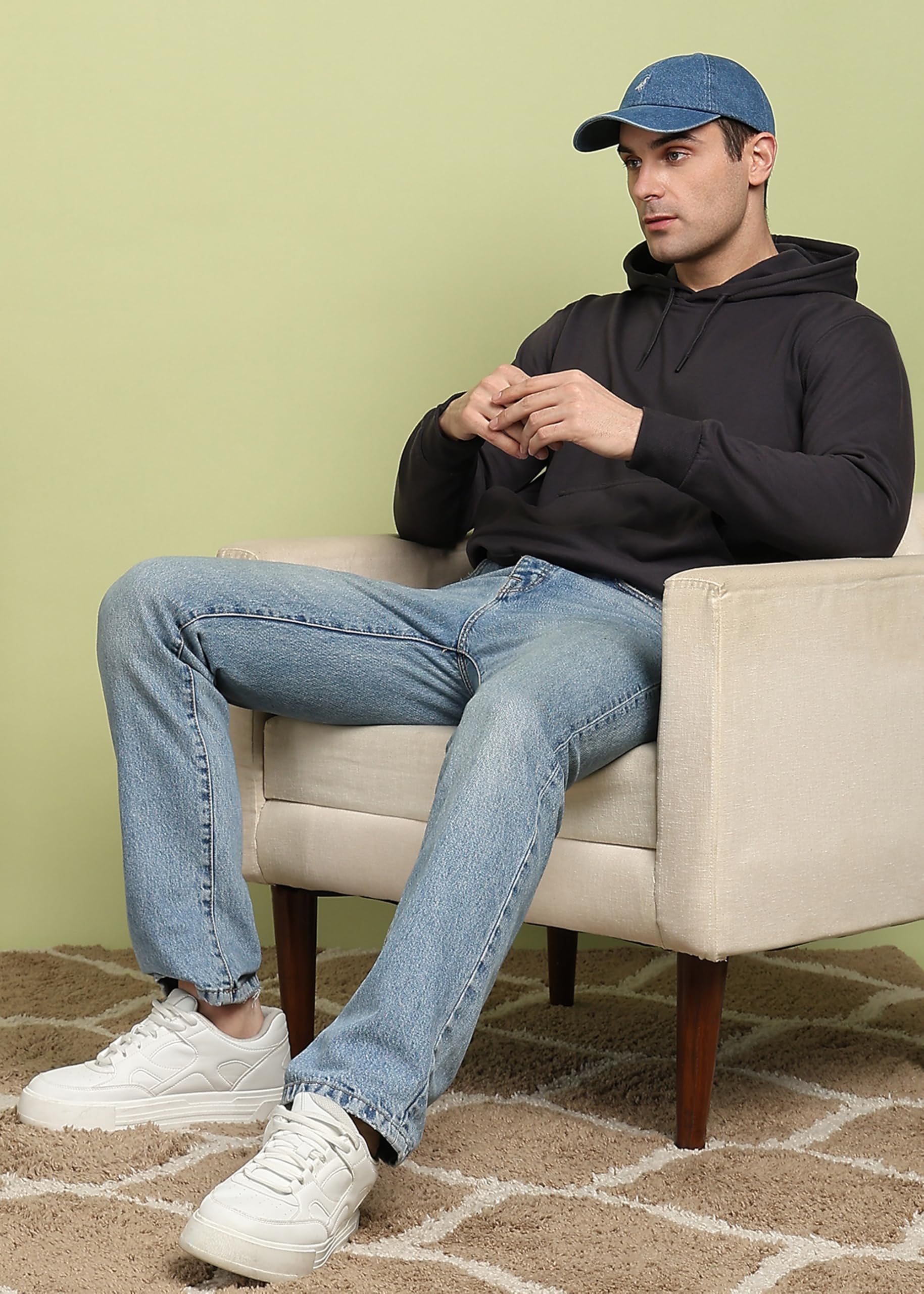 Alan Jones Clothing Men's Charcoal Hooded Sweatshirt - Image 2