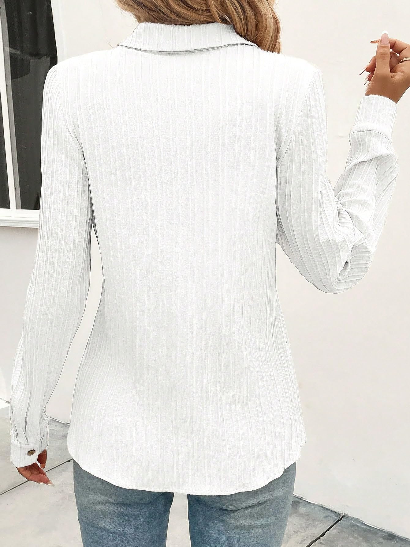 Shasmi Women's White Button Front Shirt - Image 2