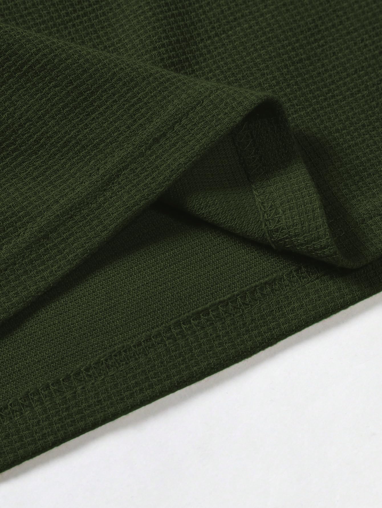 TAGDO Men Waffle Knitted V Neck T Shirt - Image 5