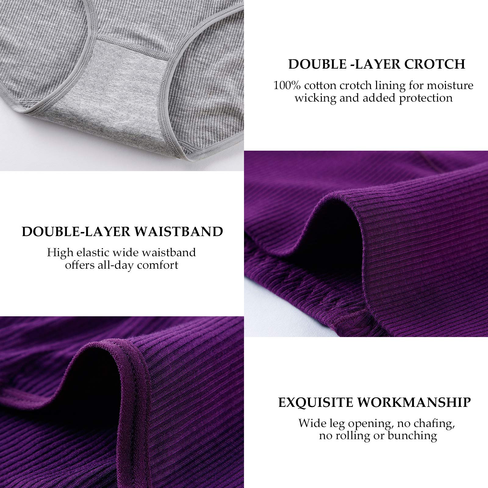 GarbGlide Women's High Waist Cotton Underwear - Image 4