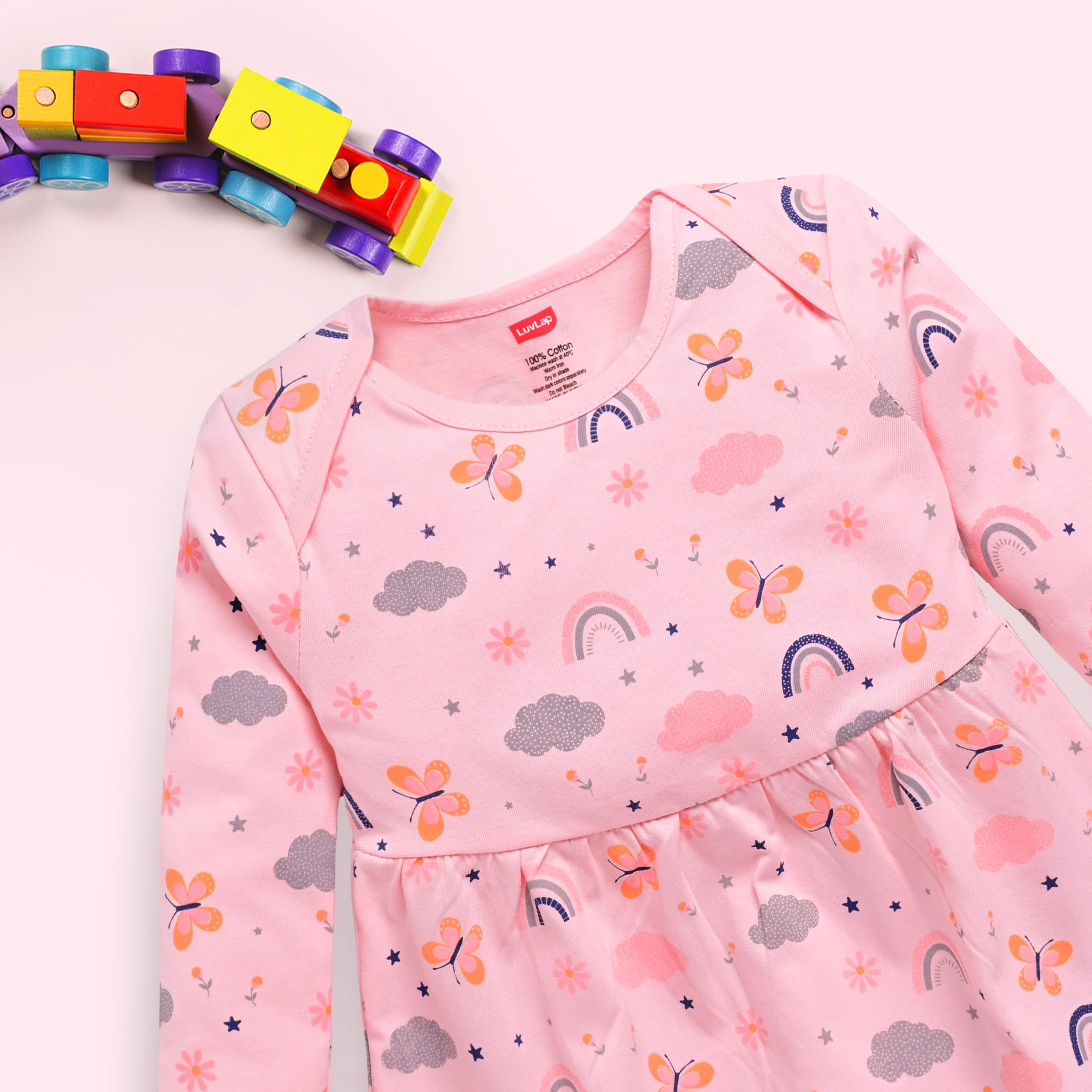 Luvlap Girl's Frock - Multicolour - Image 5