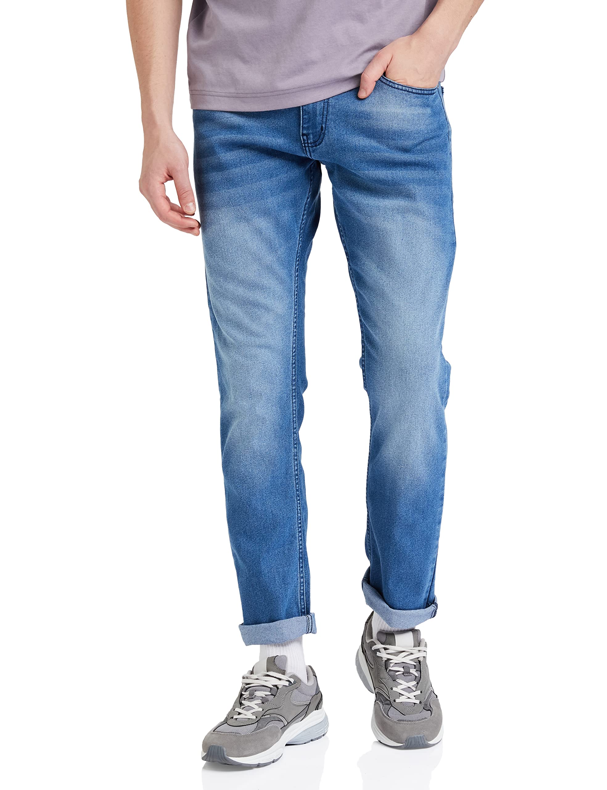 Symbol Men Cotton Rich Stretchable Jeans - Indigo