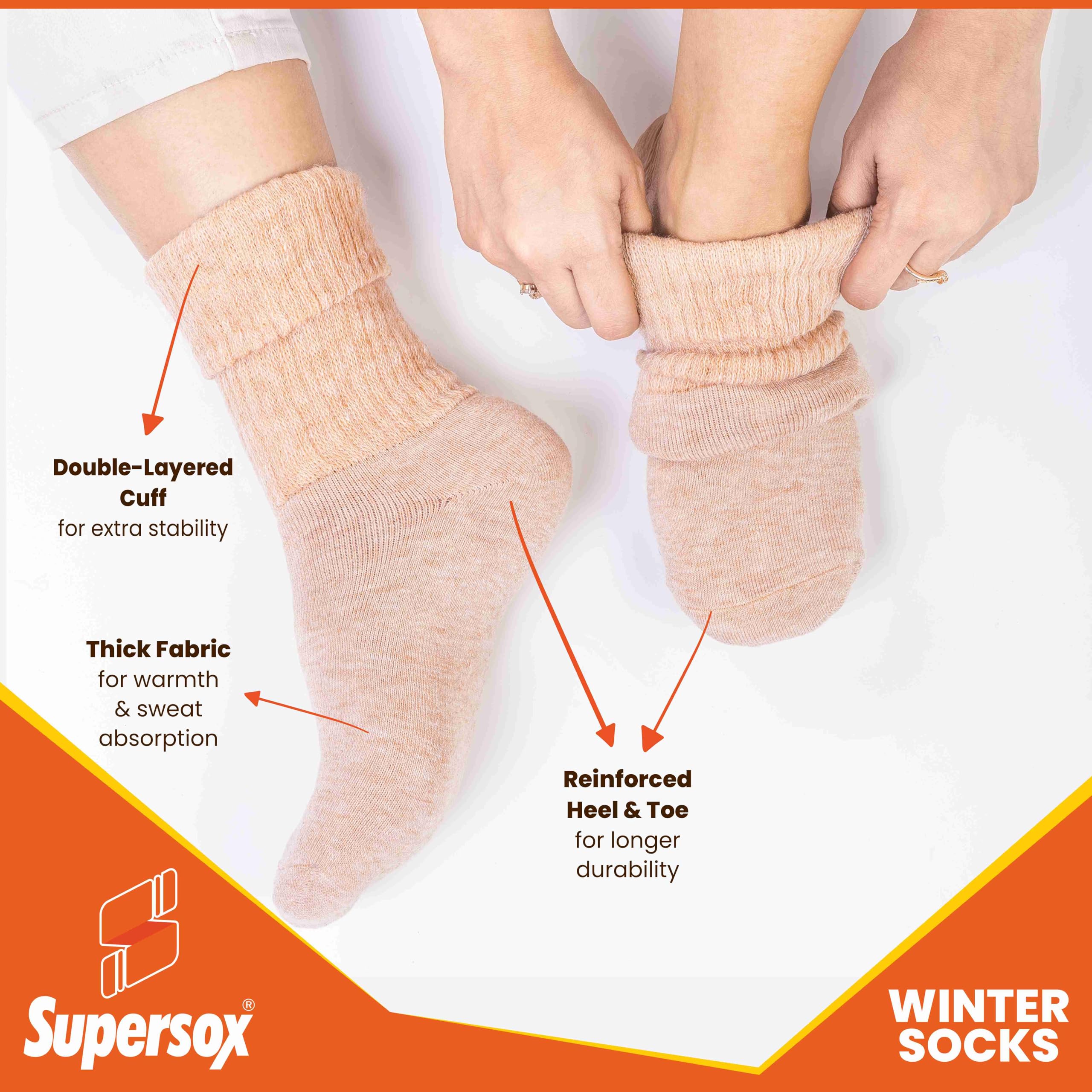 Supersox Women's Thermal Socks - Multicolour - Image 4