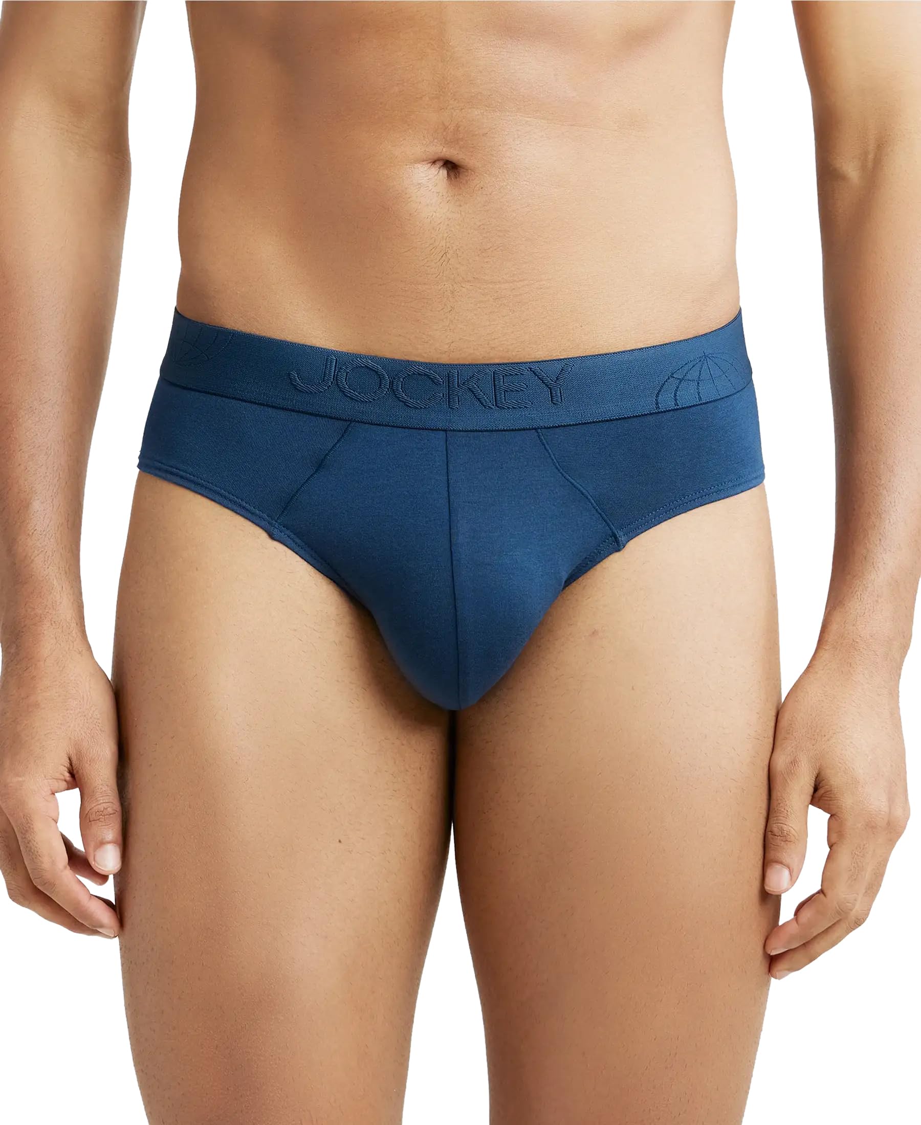 Jockey Men's Cotton Ultra Soft Brief - Petrol Blue