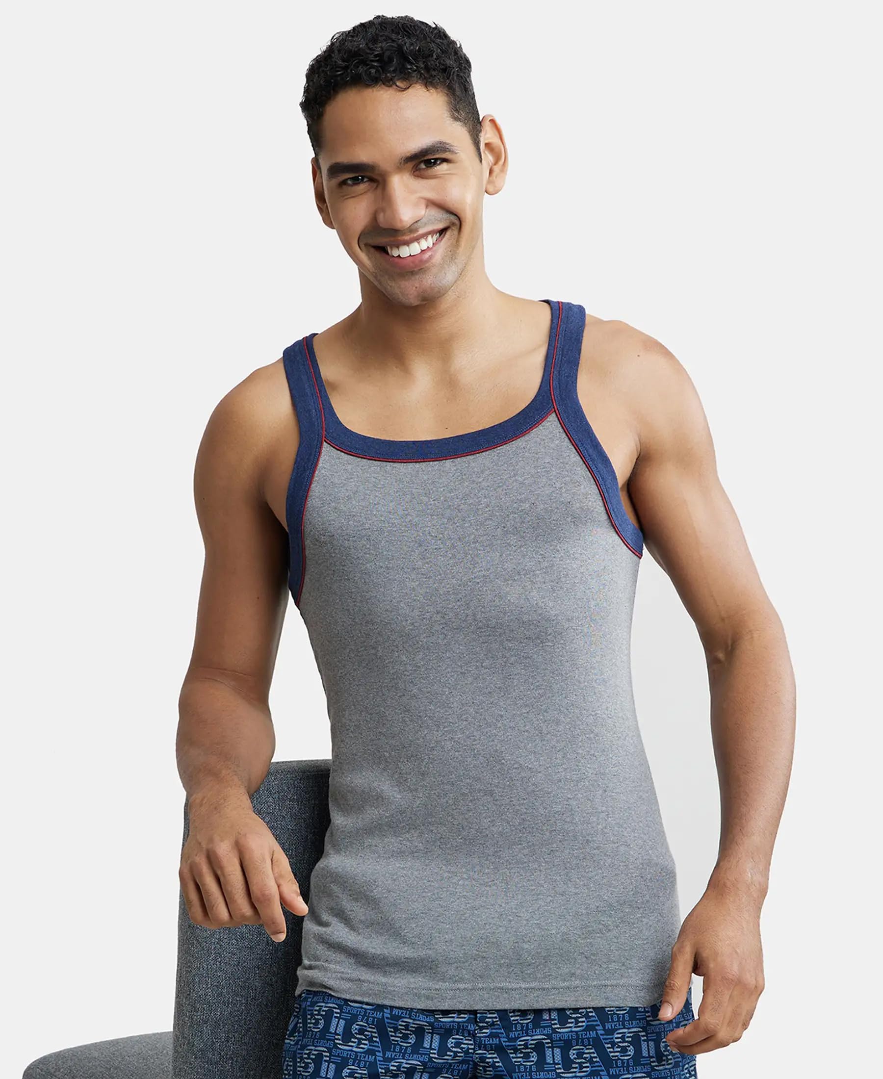 Jockey Men's Cotton Rib Gym Vest - Image 5