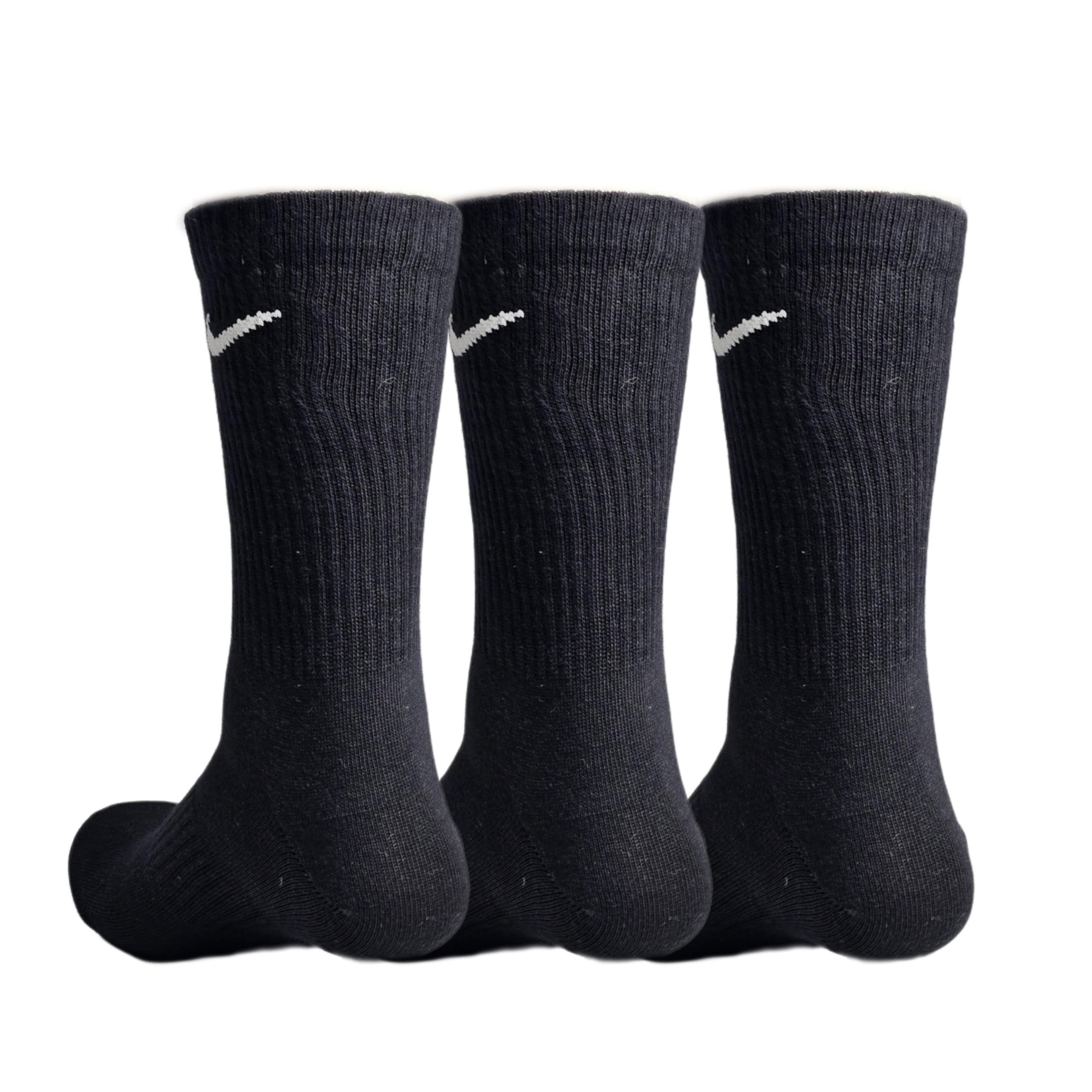 Maxcom Unisex Crew Length Socks - Black - Image 2