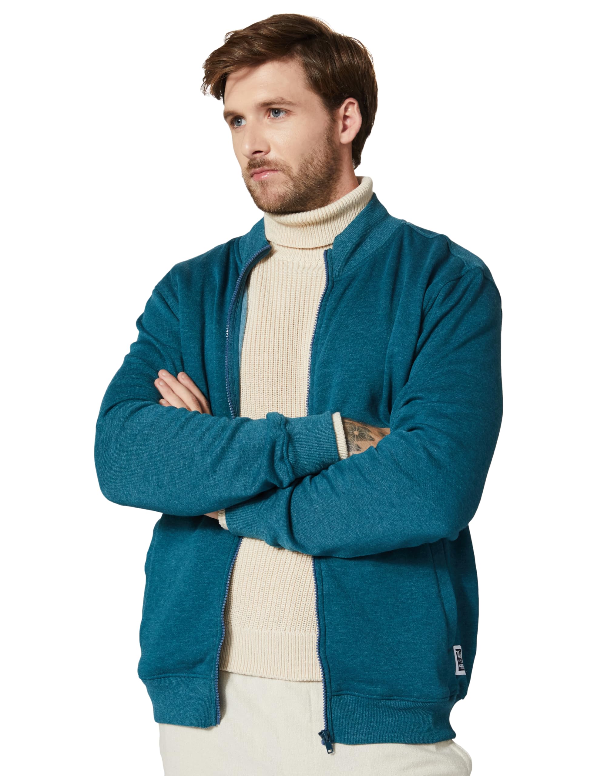 Amazon Men's Cotton Blend Sweatshirt - Fog Teal Mel