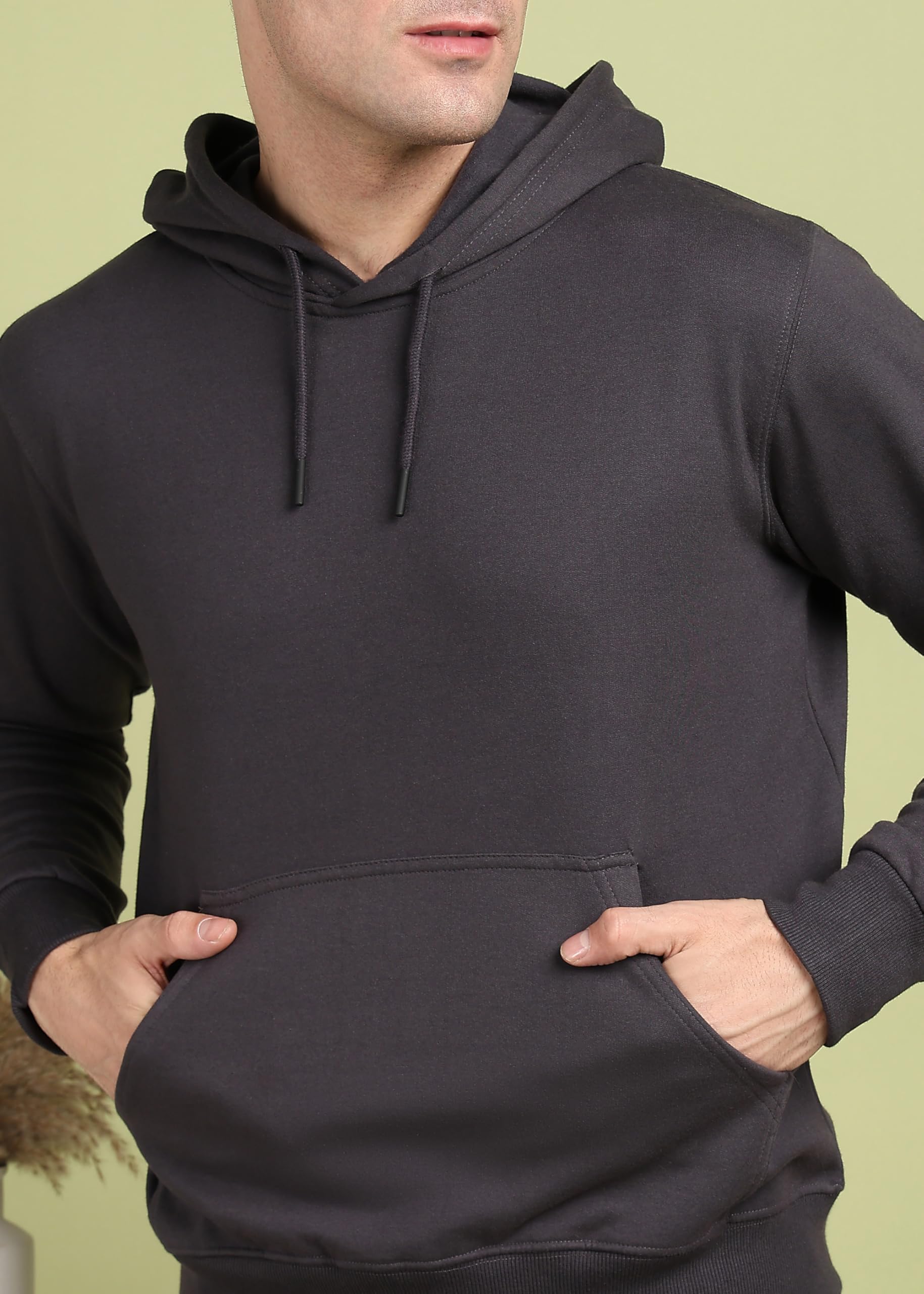 Alan Jones Clothing Men's Charcoal Hooded Sweatshirt - Image 5