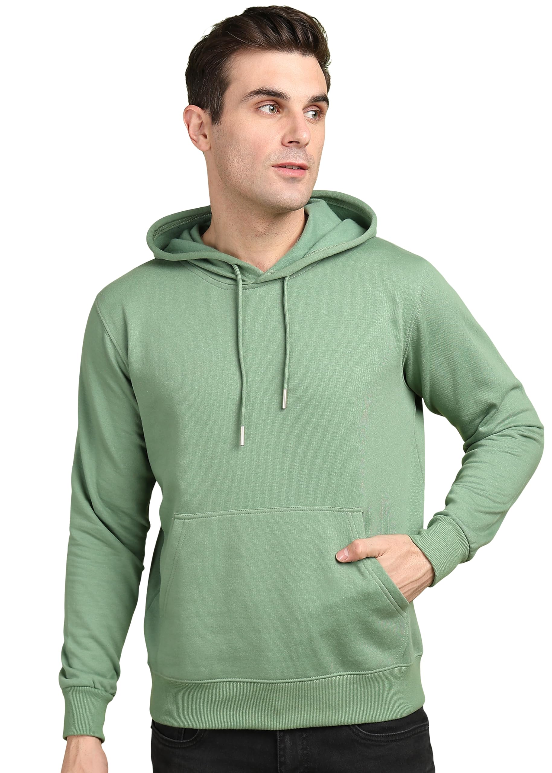 Alan Jones Men's Green Hooded Sweatshirt