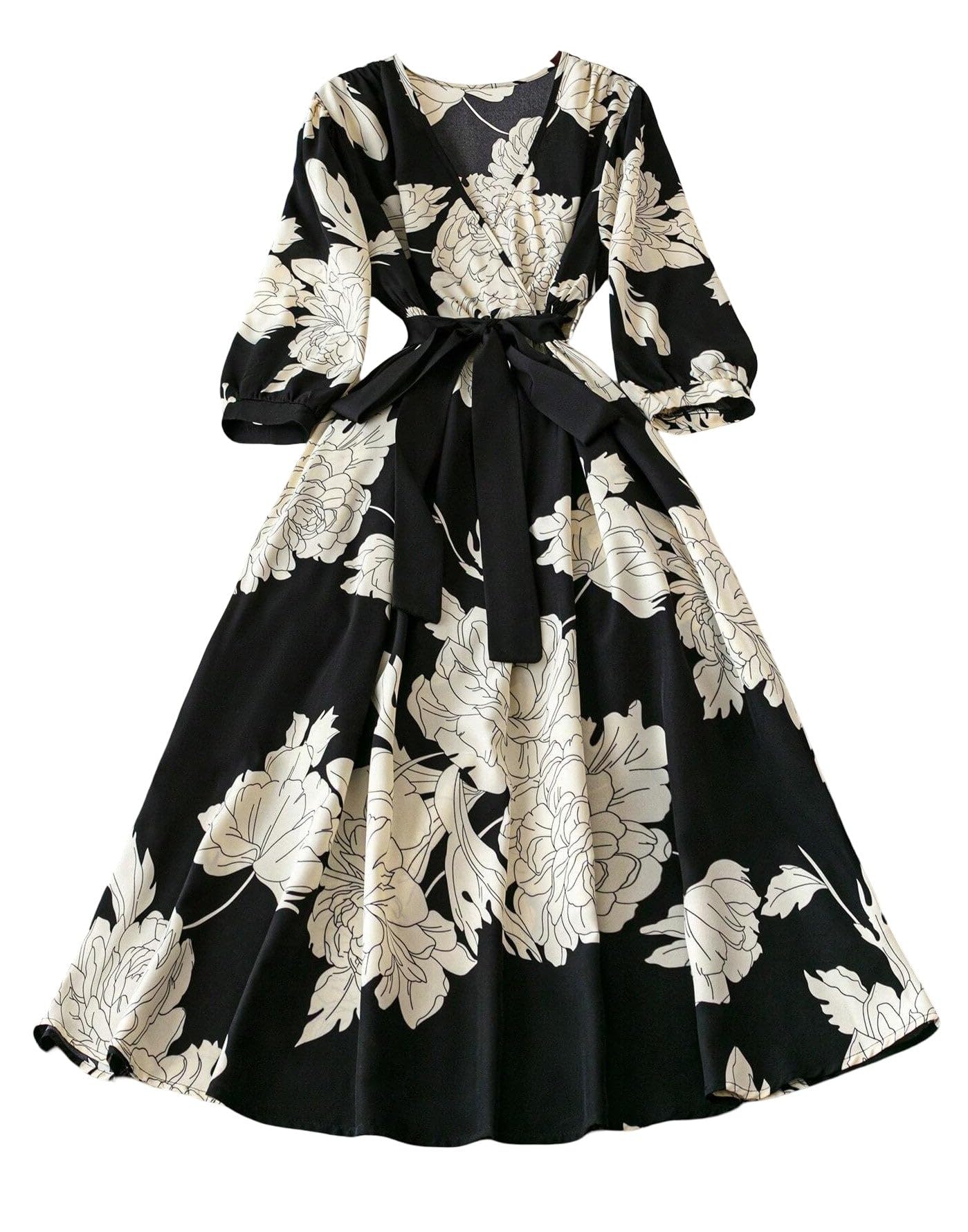 Sheetal Associates Women's Floral Wrap Maxi Dress