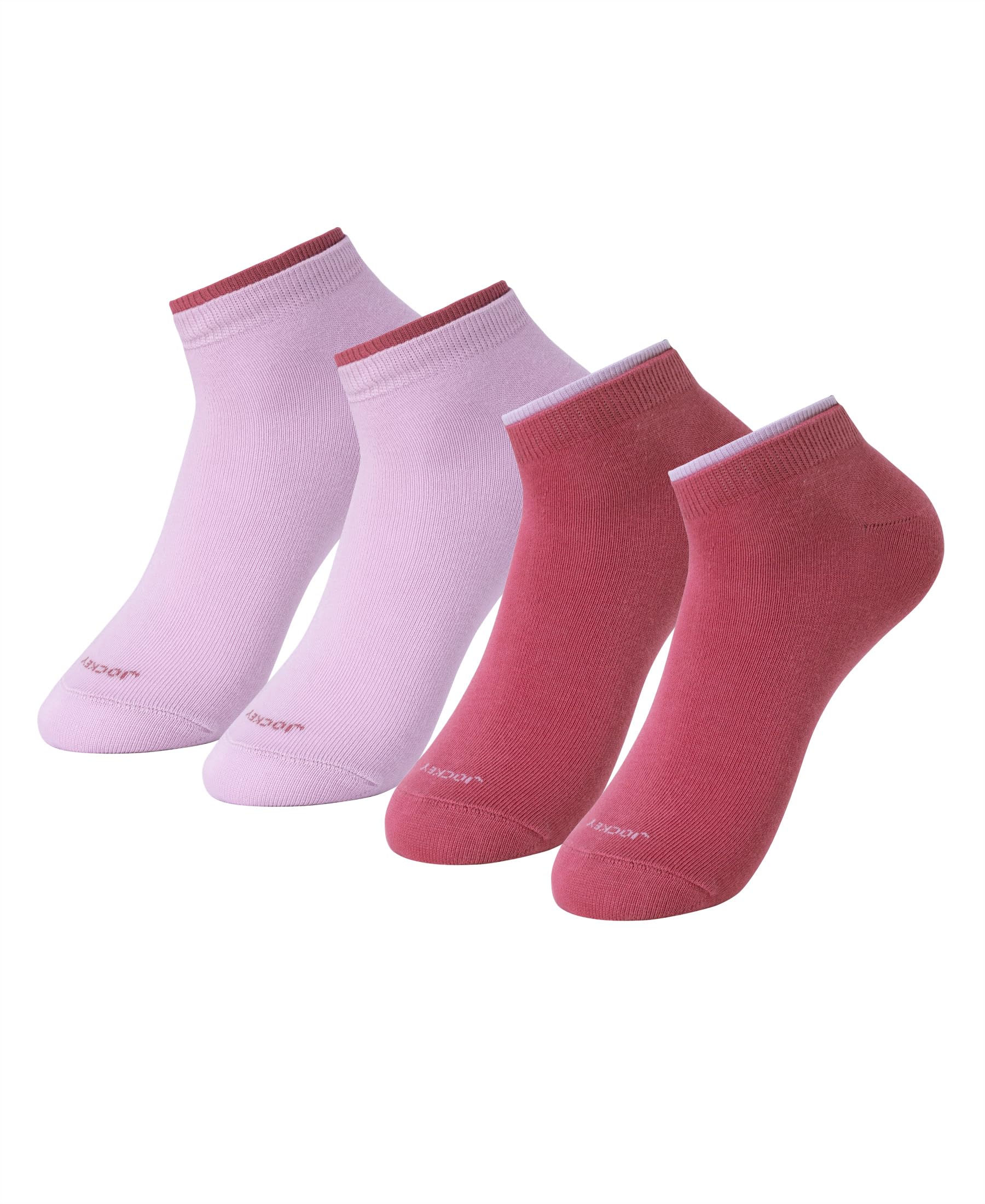 Jockey Women's Low Show Socks - Orchid Bloom & Rose