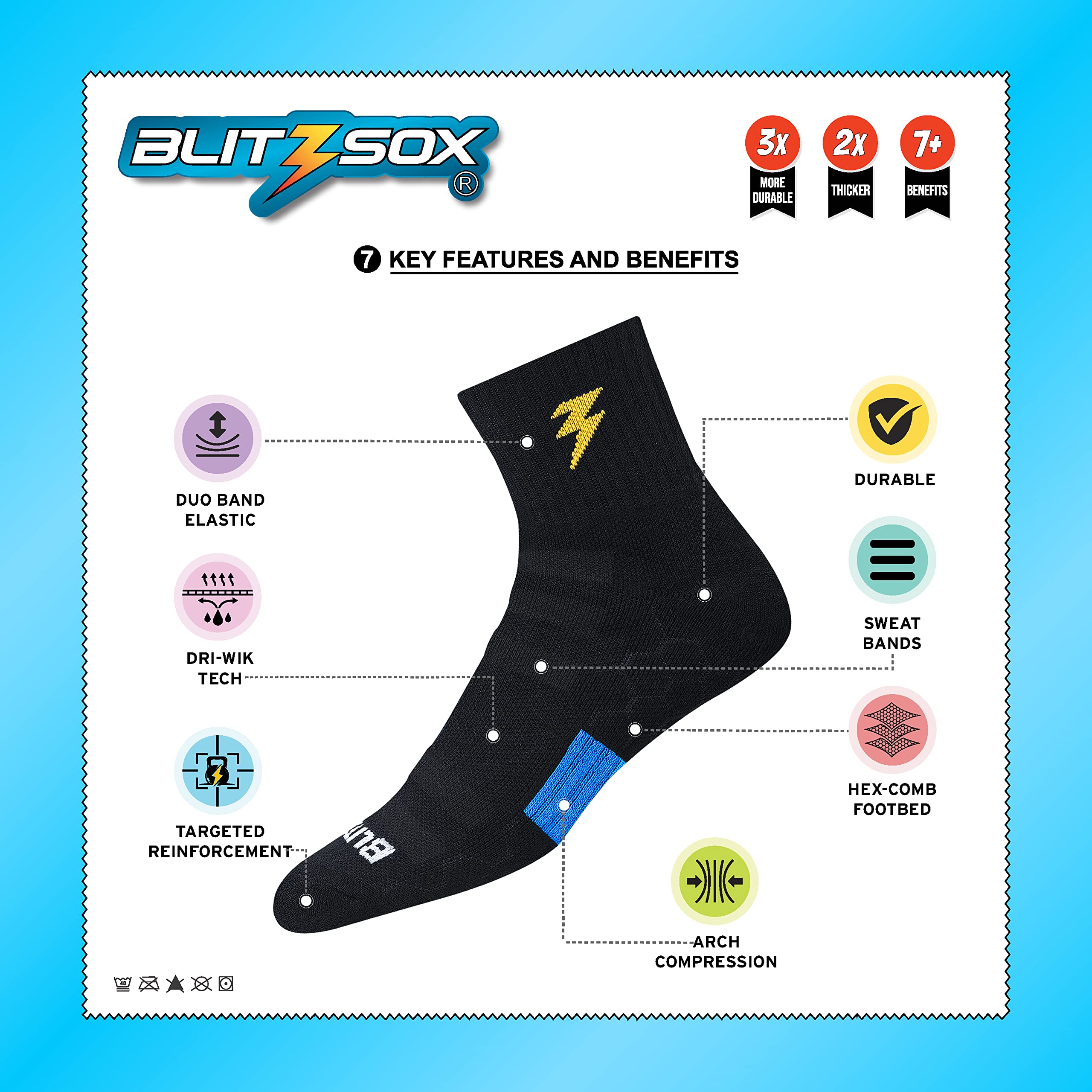 BLITZSOX Sports Socks for Men - Image 2