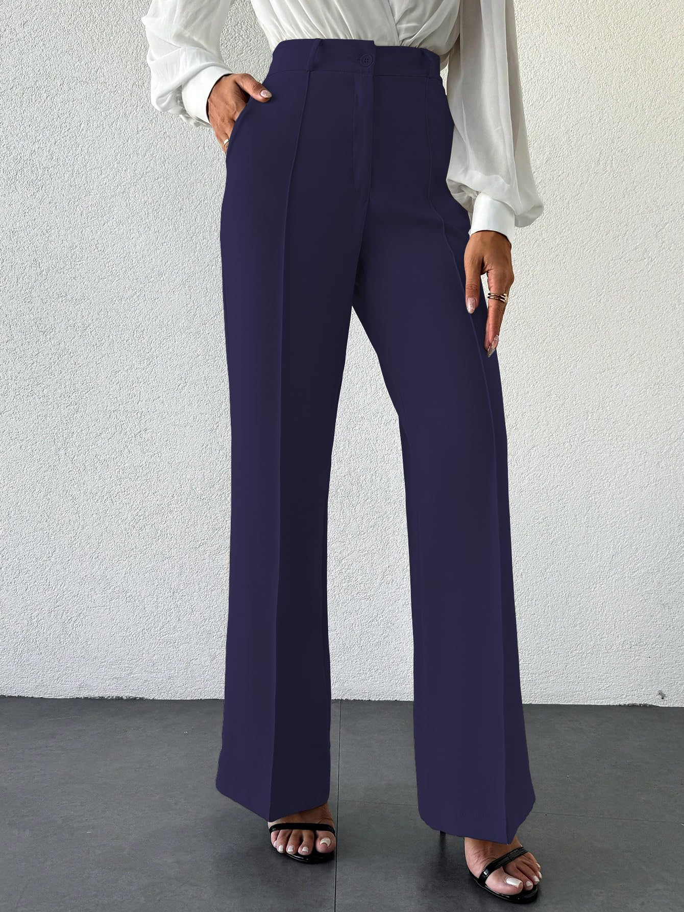 Navy Blue Trousers for Women - Image 5