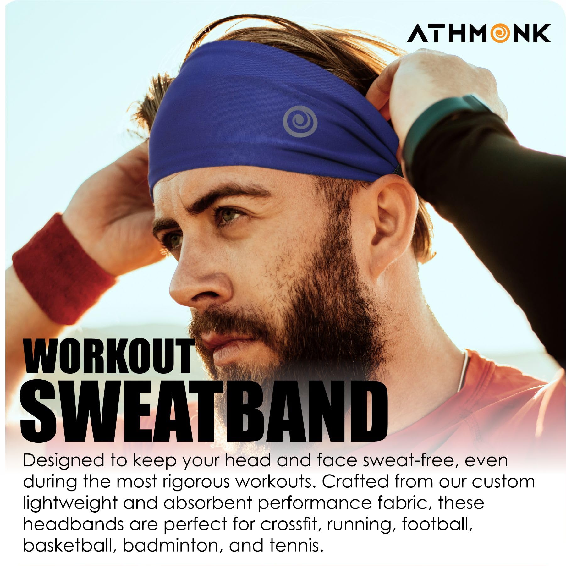 Reversible Sport Headband for Men & Women - Quick Dry - Image 5