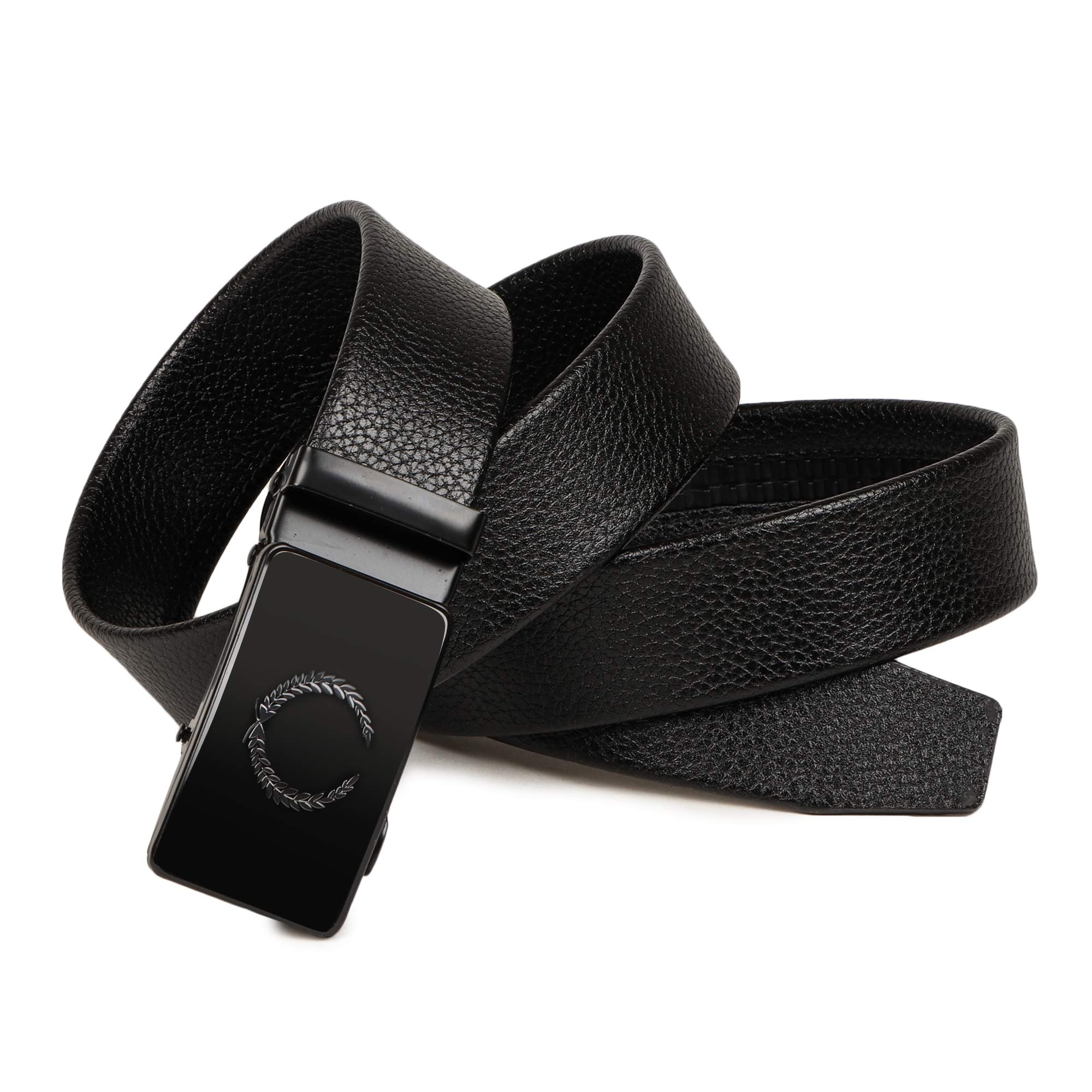 VOGARD Men Vegan Leather Belt - Black - Image 3