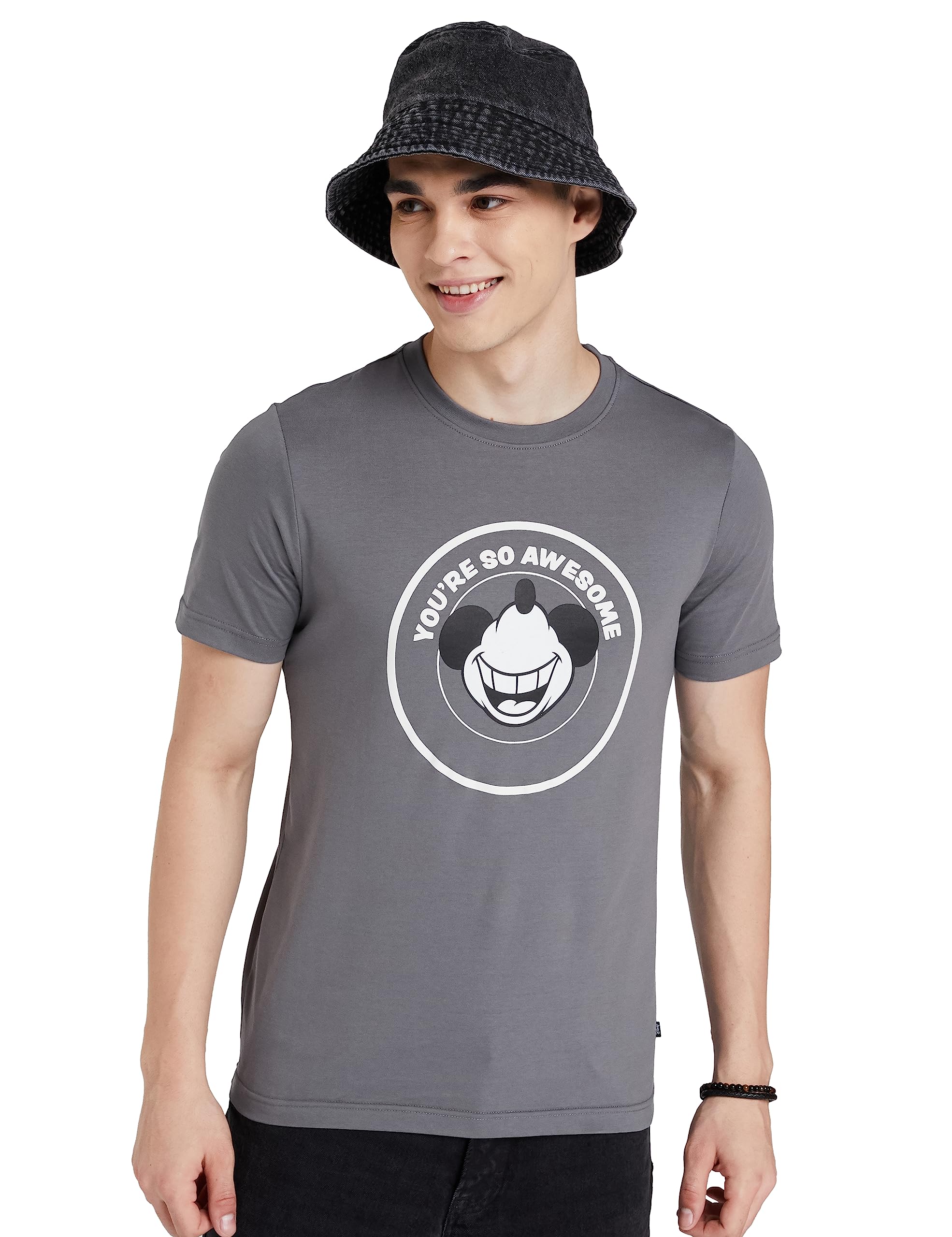 Symbol Men Graphic Disney T-Shirt - Steel Grey