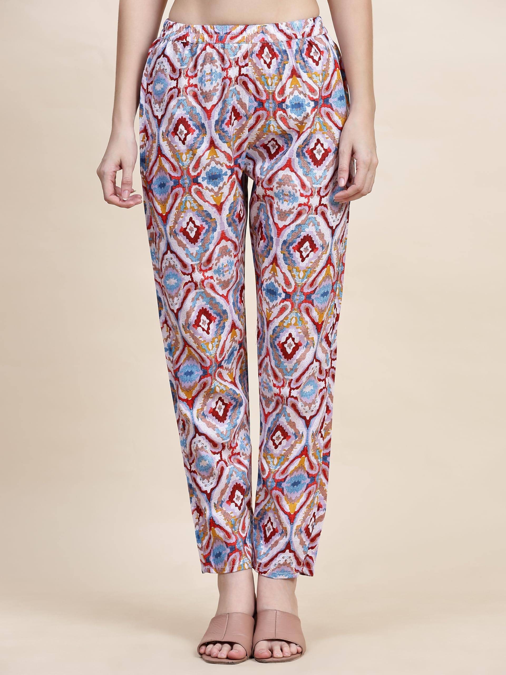 Truvon Fashions Women's Kurta & Pant Set - Pink Multi - Image 5