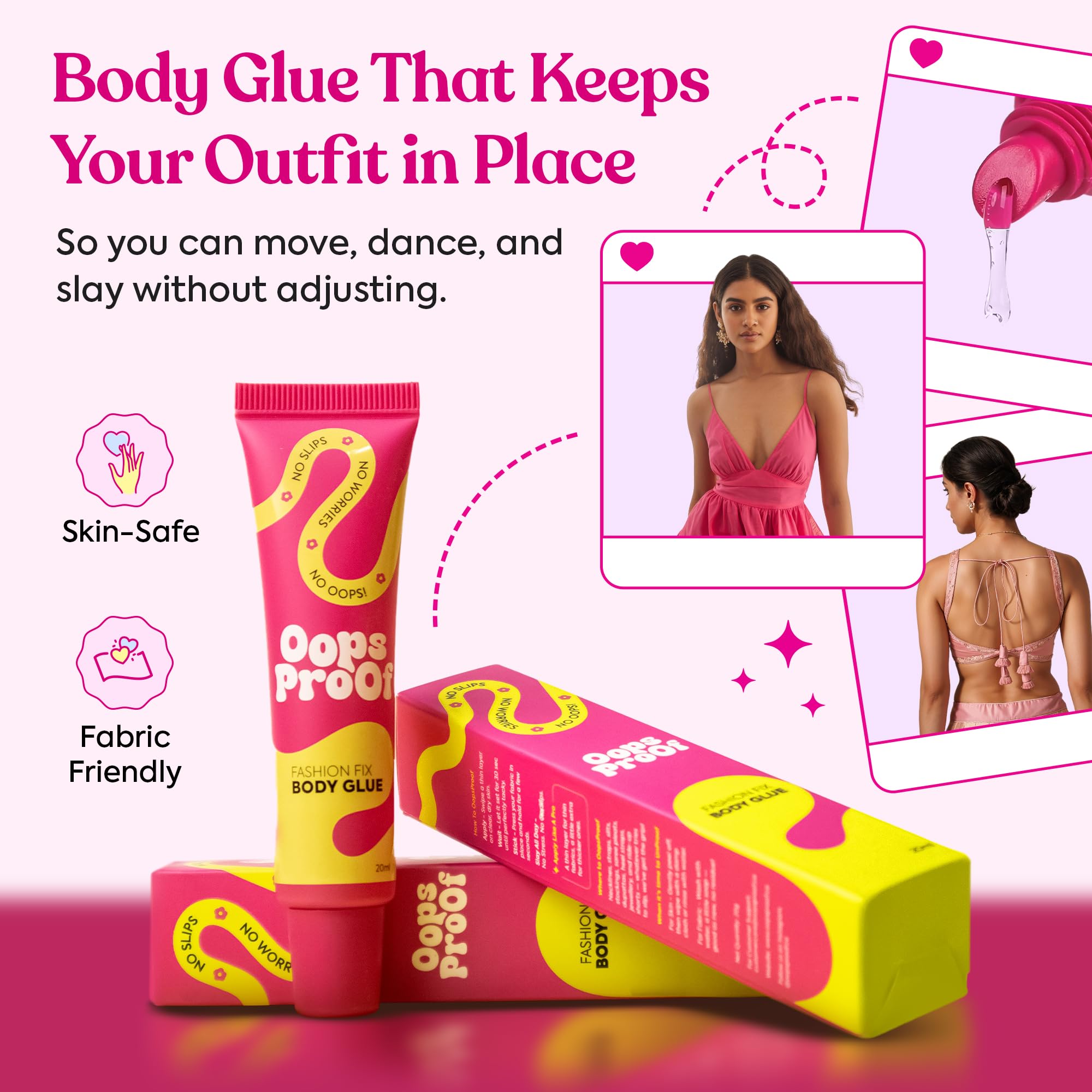 Oops Proof Body Glue - Invisible Sweat-Proof Adhesive - Image 2