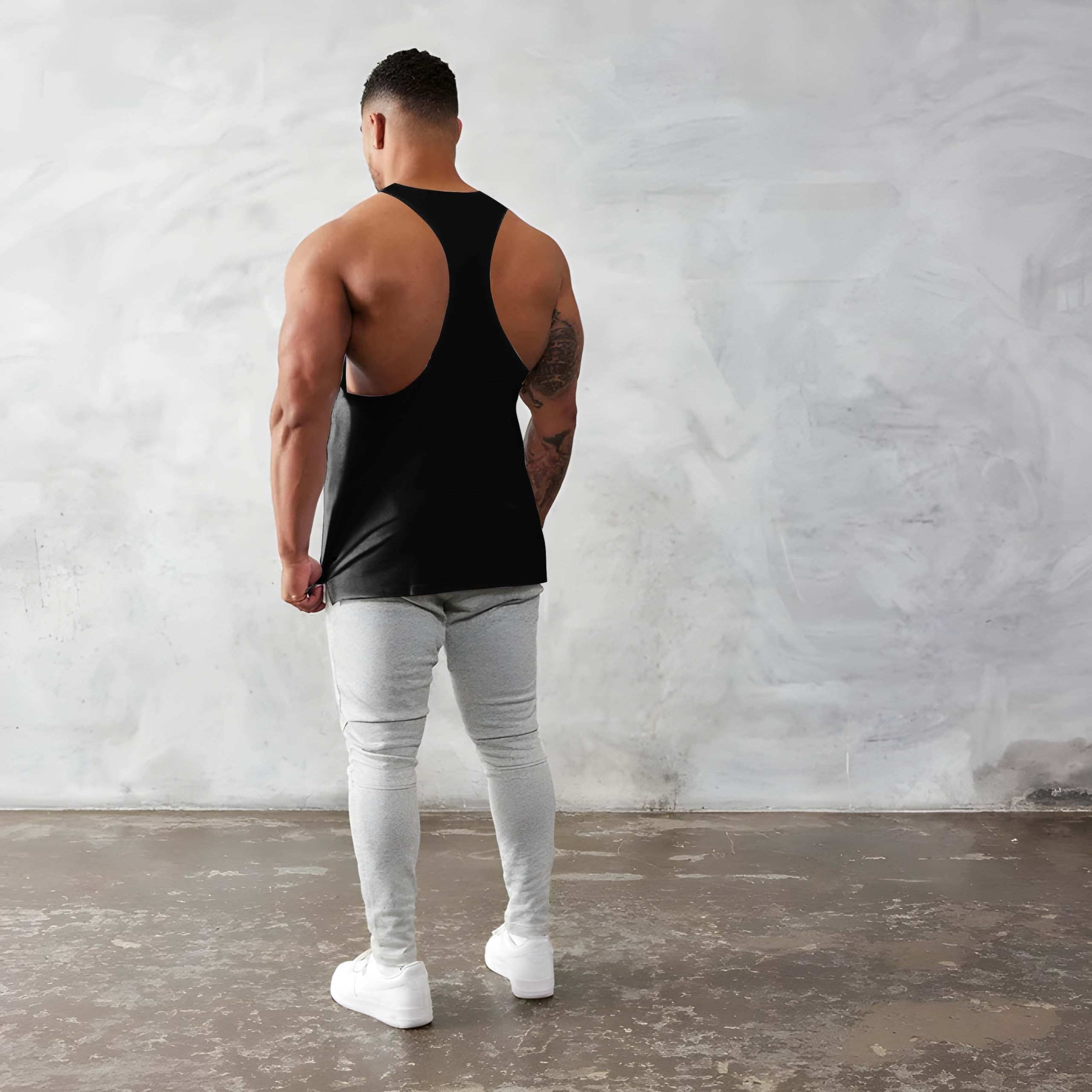 BAB Men Round Neck Gym Vest Polyester - Image 3