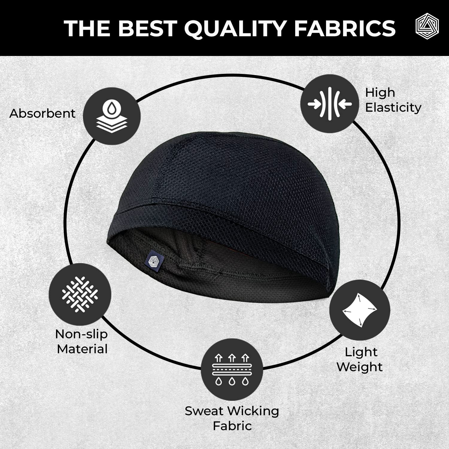 Boldfit Men's Skull Cap - Black - Image 3