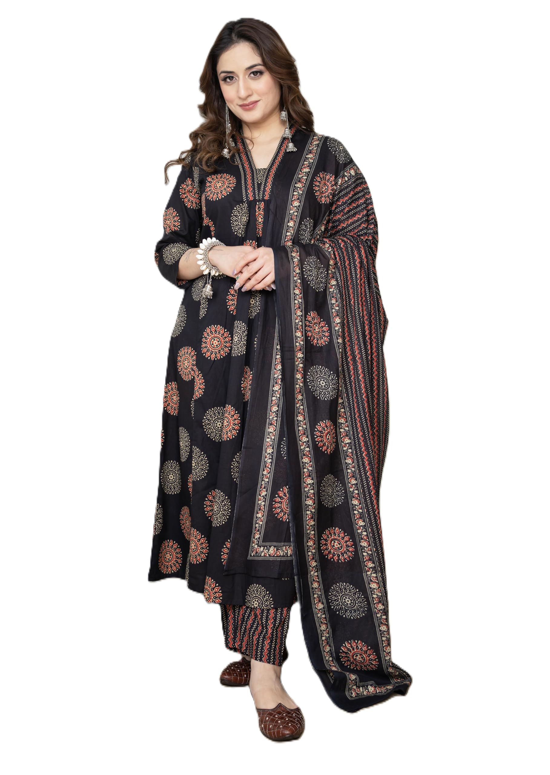 Arayna Women Kurta Set with Palazzo & Dupatta
