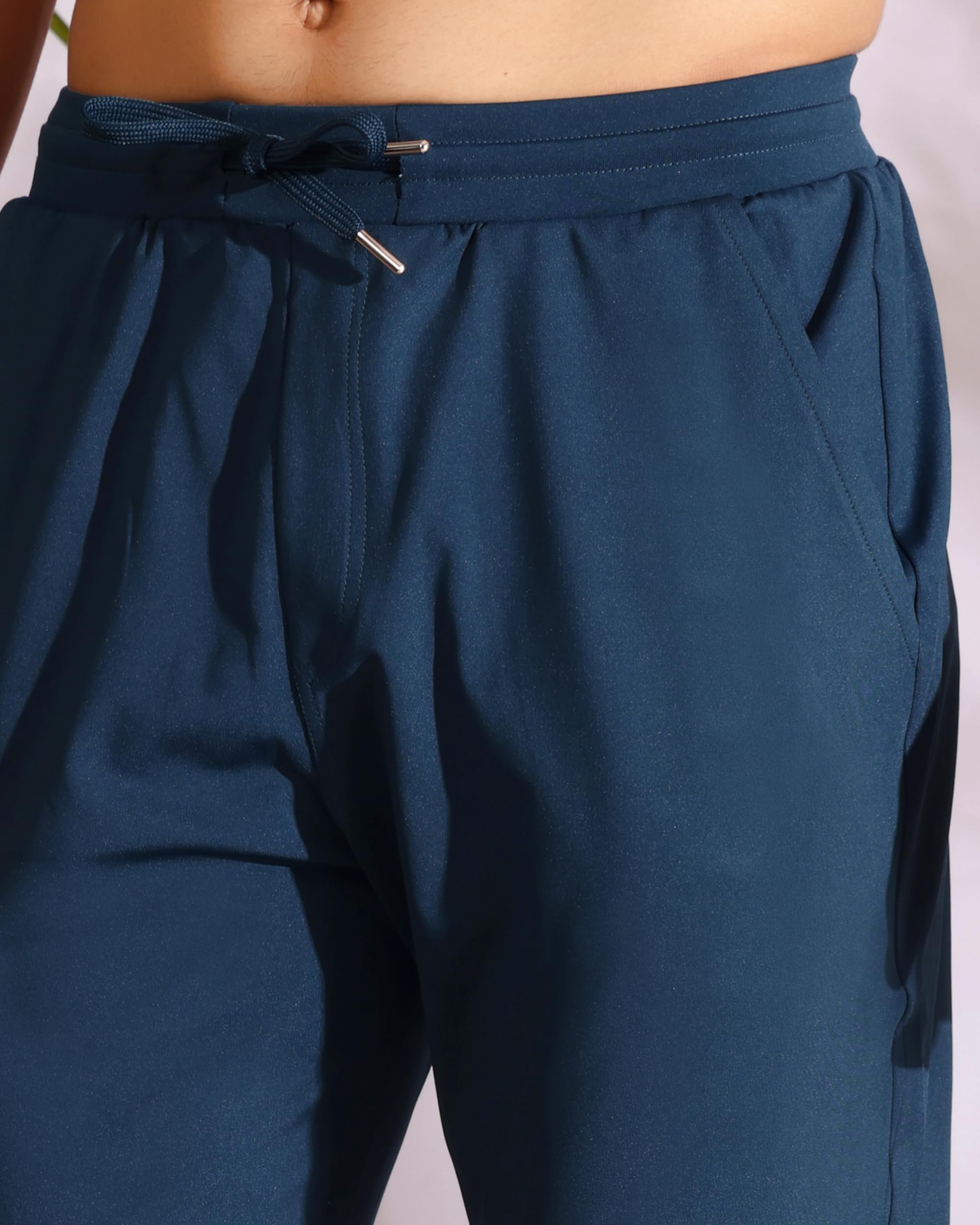 Flapfit Men's Track Pants - Airforce Blue - Image 2