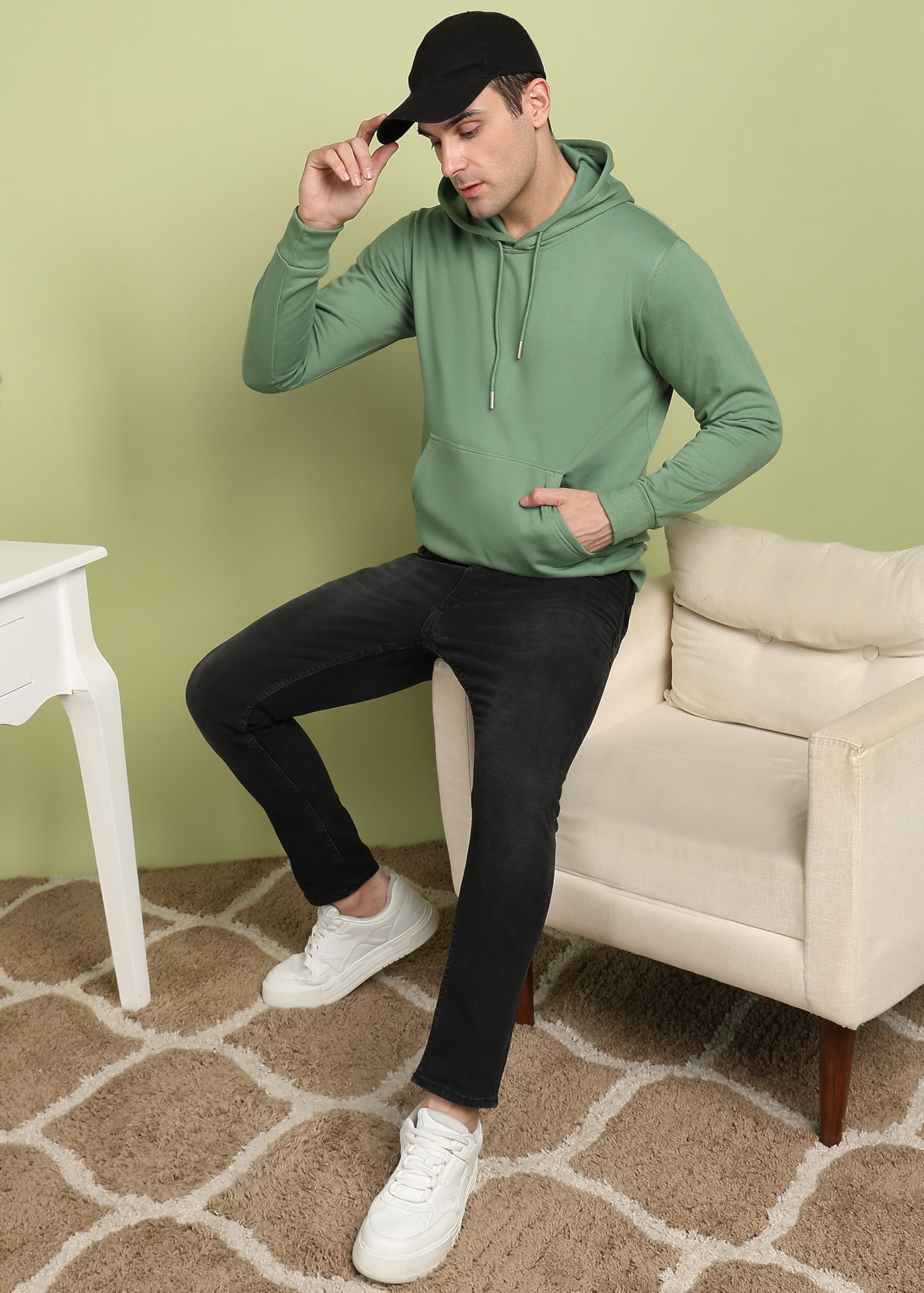 Alan Jones Men's Green Hooded Sweatshirt - Image 3