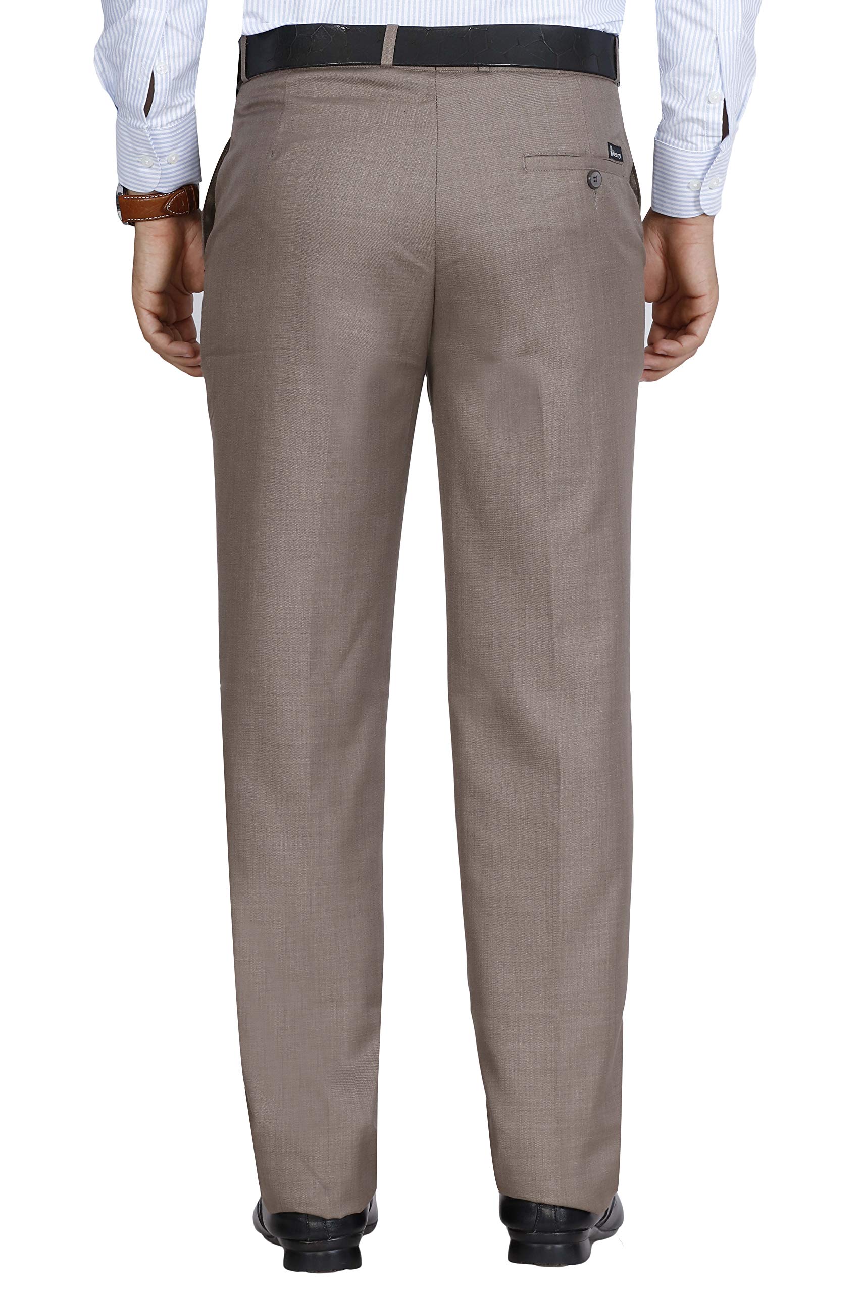 Mc Henry Men's Beige Formal Trousers - Image 4