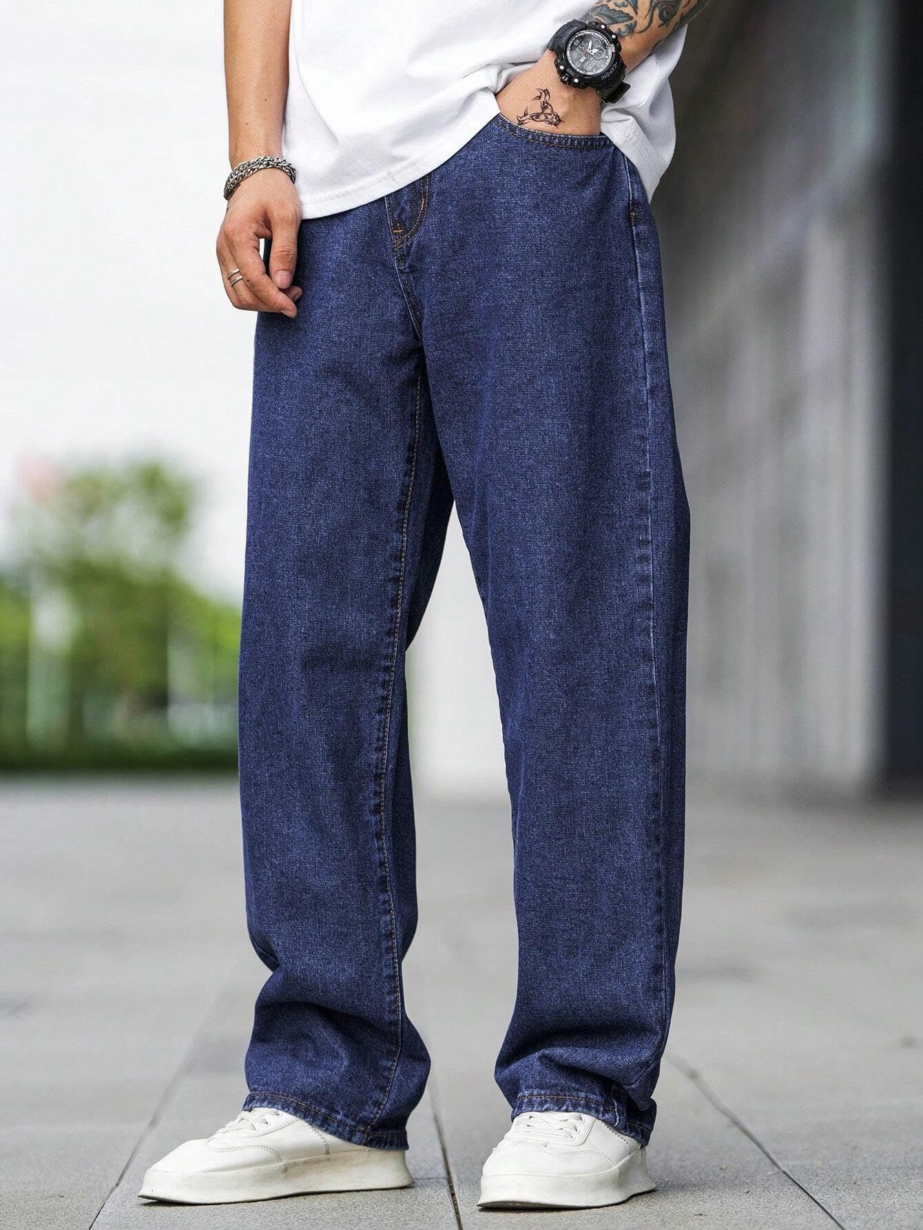 Lymio Baggy Denim Jeans for Men - Image 5