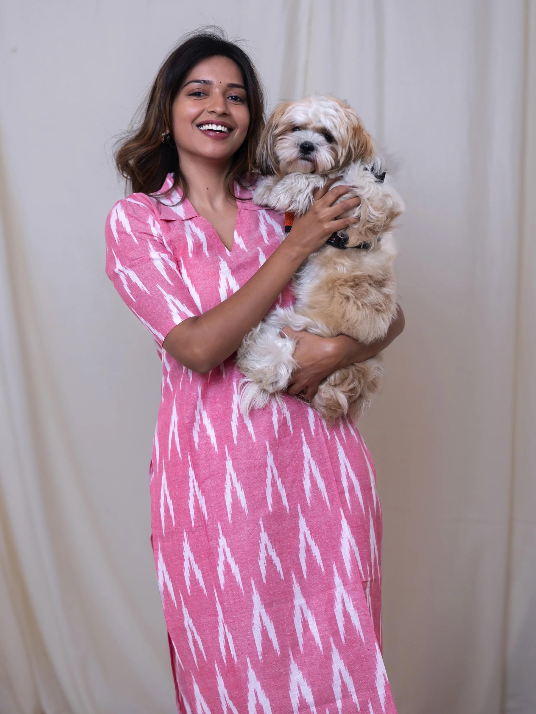 GoSriKi Demeter Pink Kurta Set for Women - Image 5