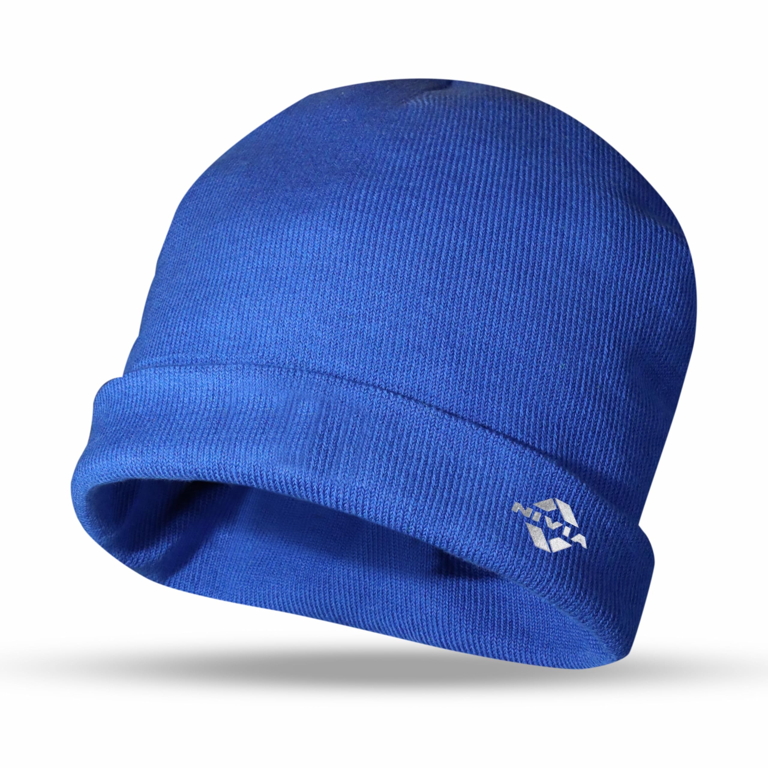 Nivia Unisex Cotton Beanie - Royal Blue