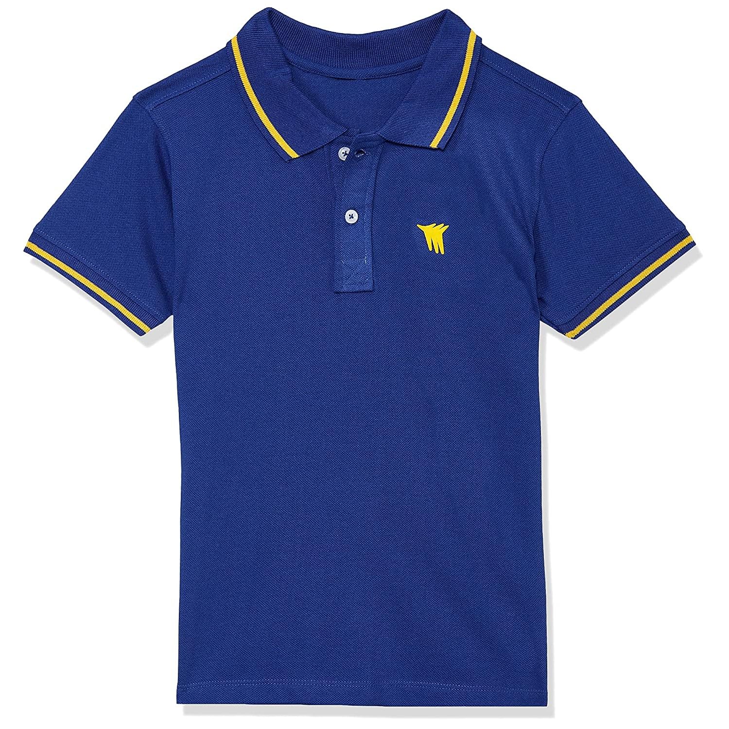 Cloth Theory Kid's Solid Polo T-Shirt - Royal Blue