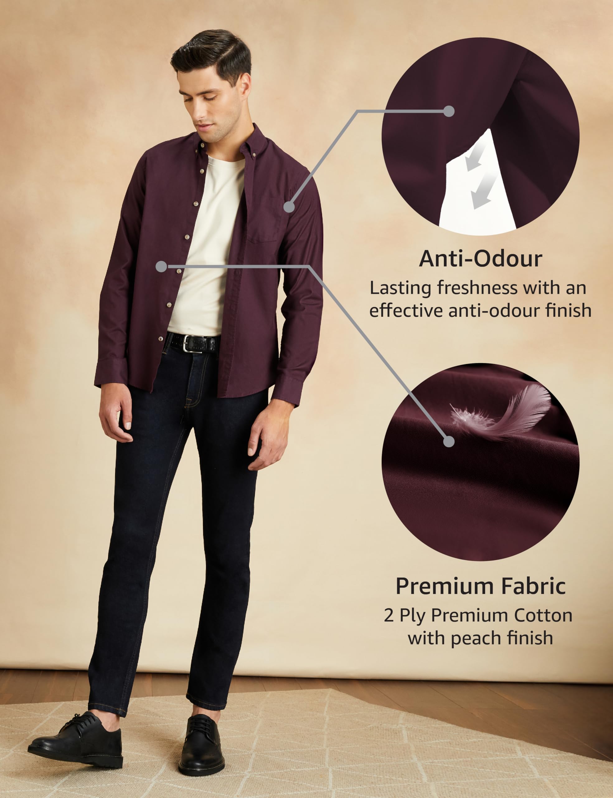 Symbol Men Solid Buttondown Casual Shirt - Image 3