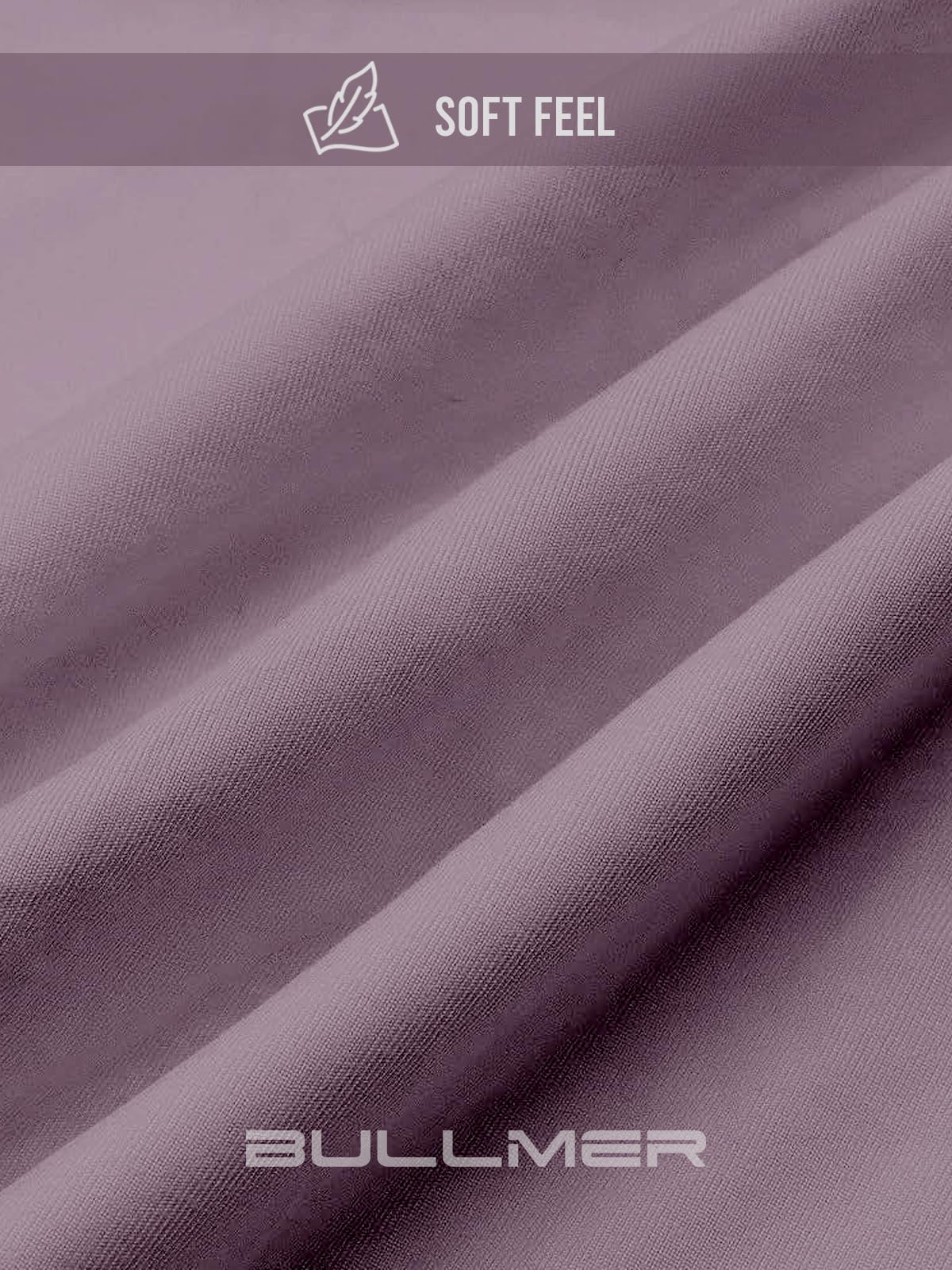 BULLMER Men's Cotton Blend Crew Neck T-Shirts - Navy Blue/Purple - Image 3