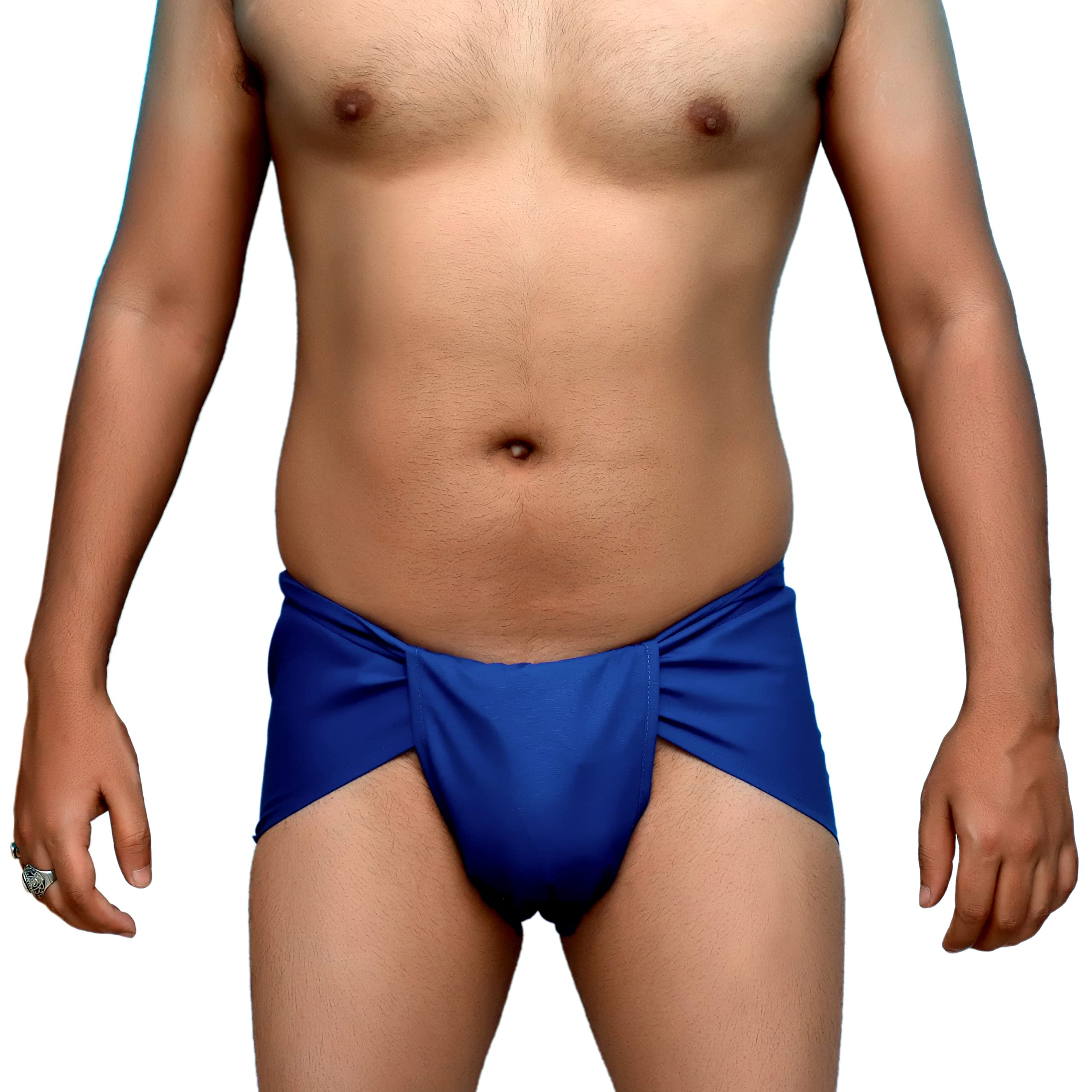 ANRAJ TEXTILES Men's Langot - Cotton Abdomen Supporter - Blue - Image 2