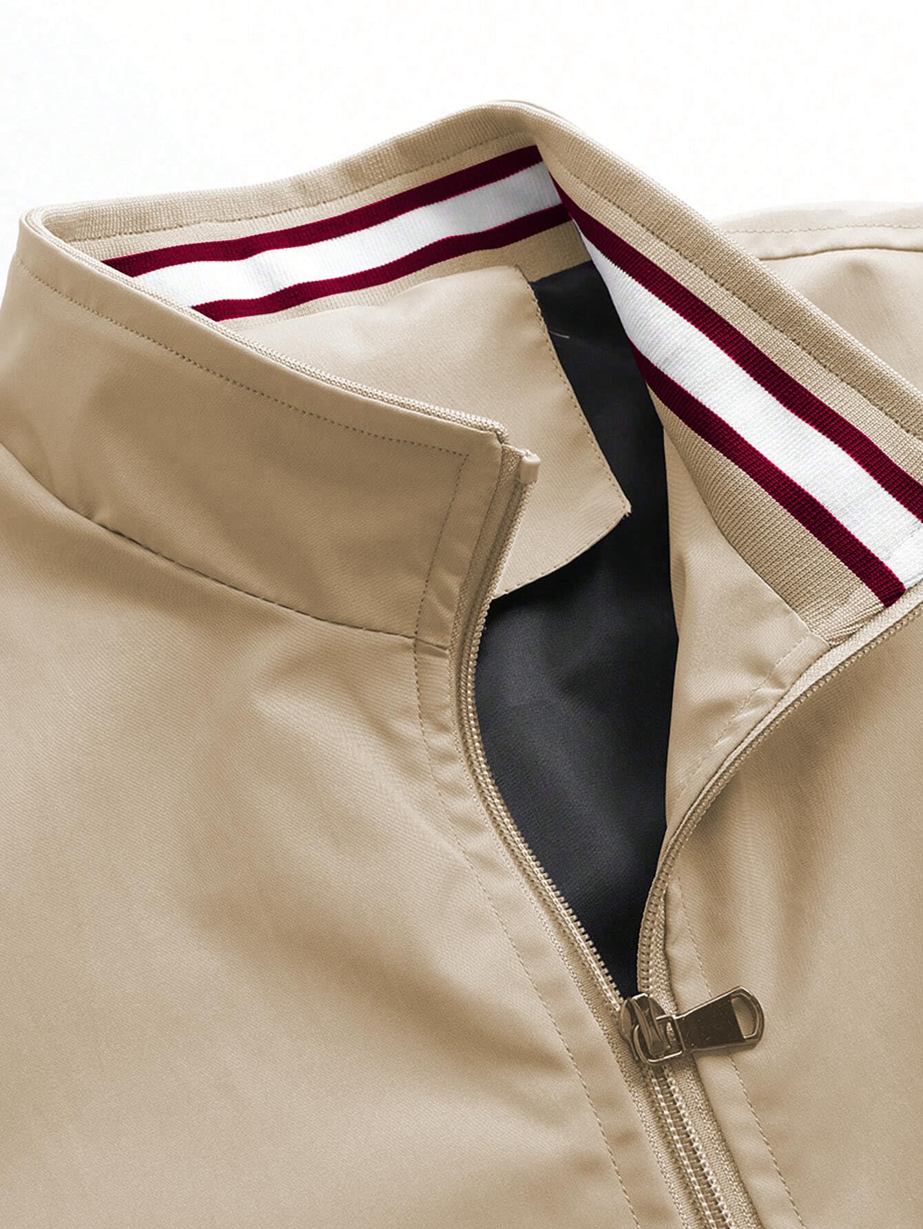 TAGAS Men Khaki Bomber Jacket - Image 4