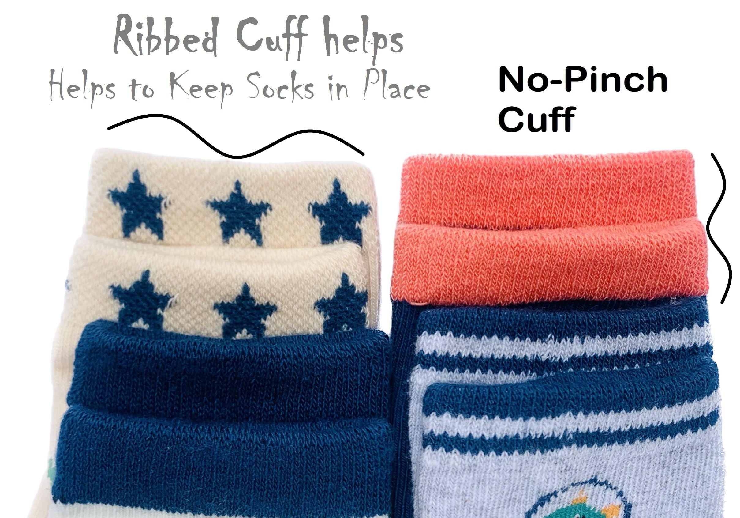 Anti-Skid Ankle Socks for Babies & Toddlers - Soft Cotton Multicolor - Image 2