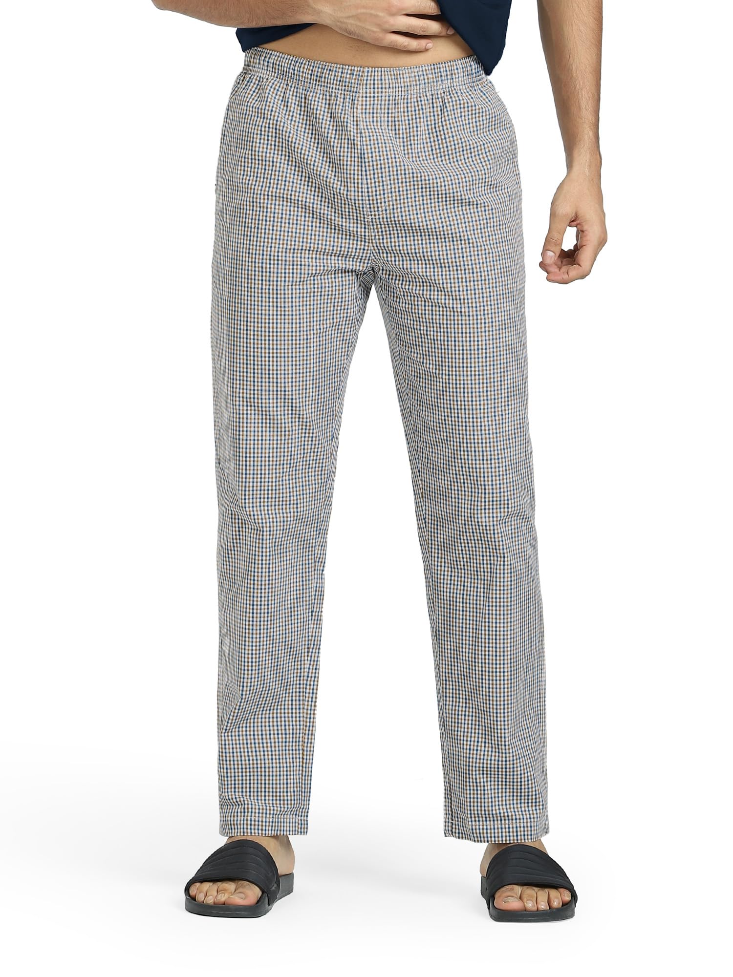 XYXX Men Combed Cotton Pyjama - Storm Blue Sand - Image 2