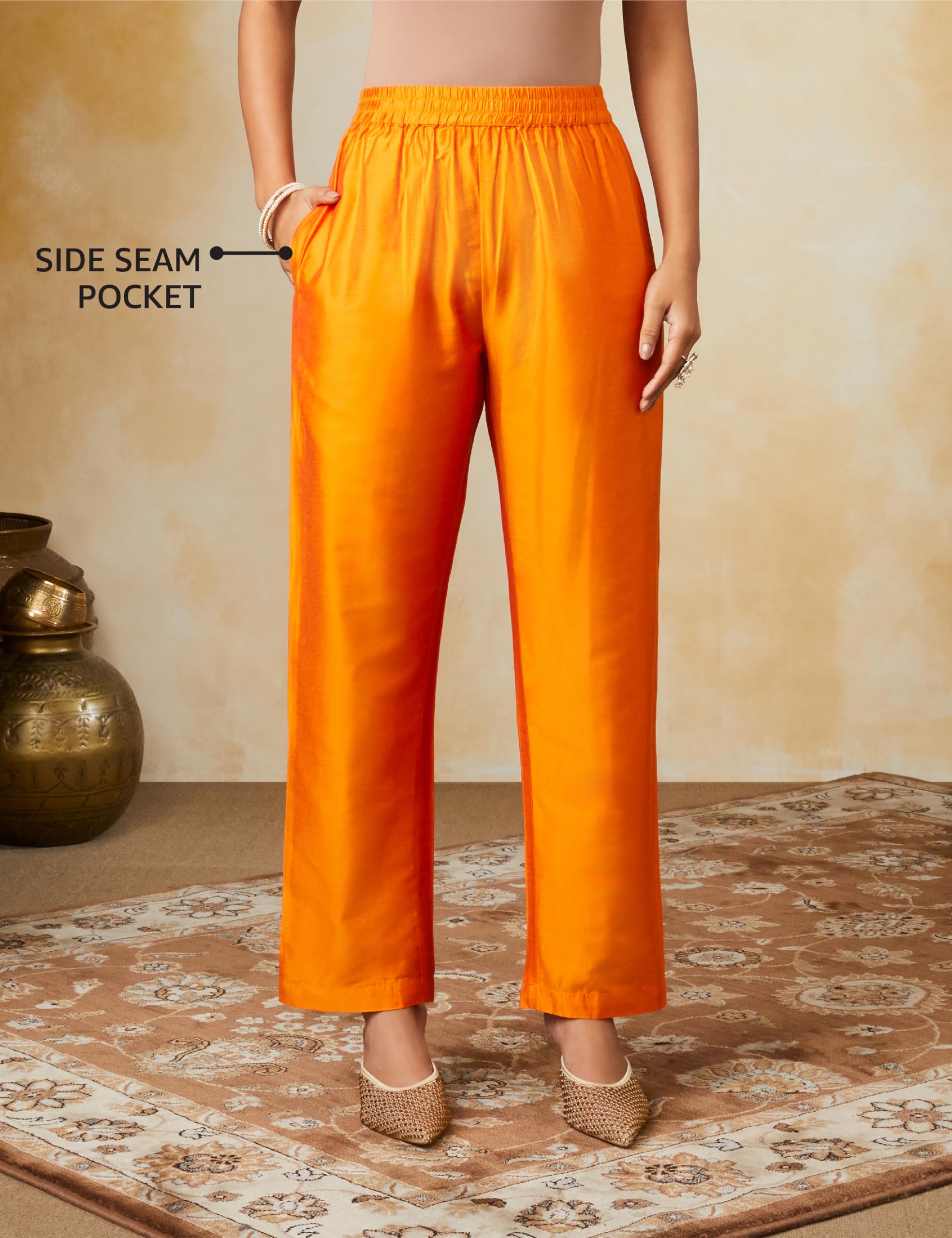 Myx Women's Kurta Pant Set with Embroidered Dupatta - Image 4