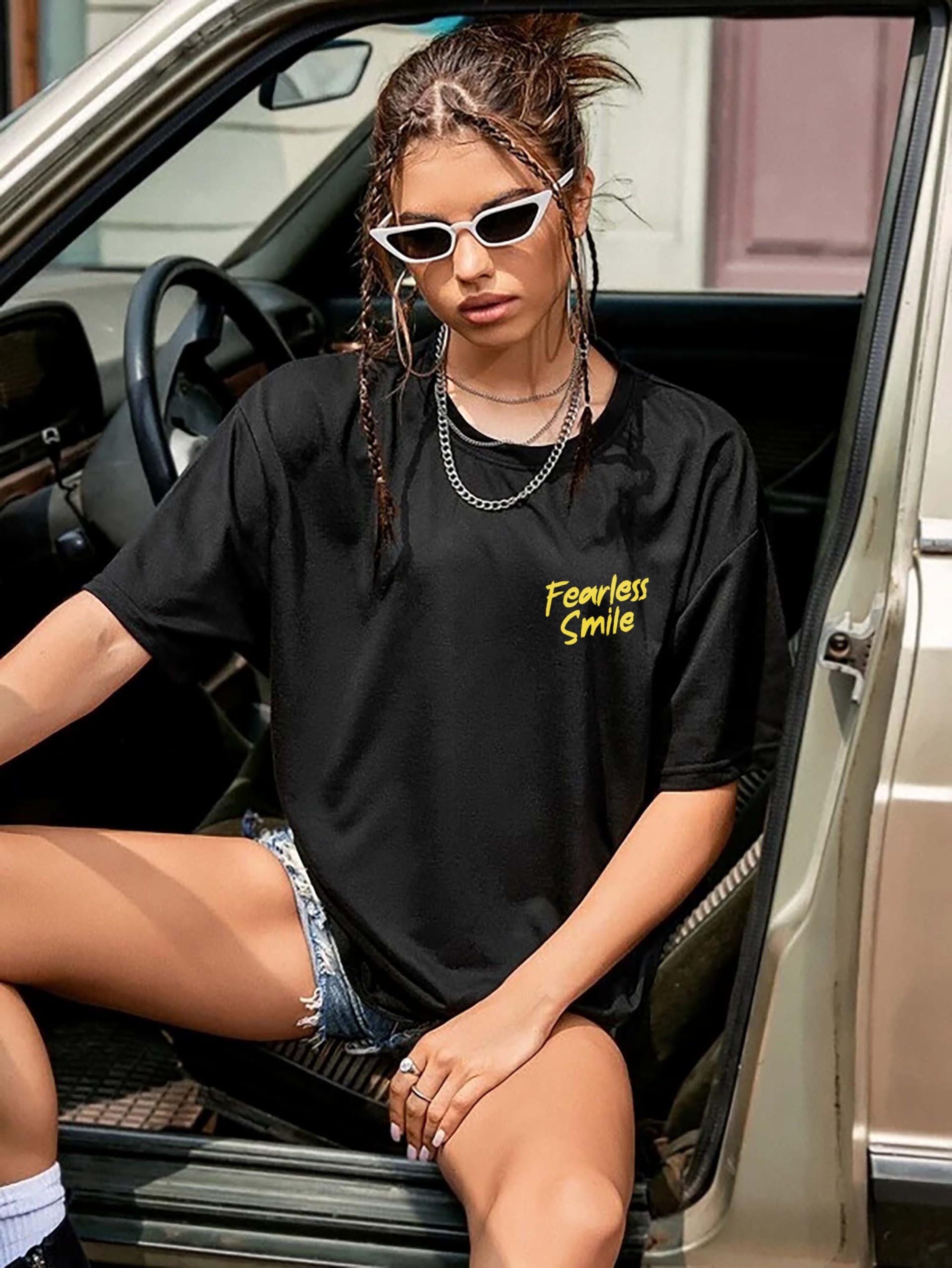 London Hills Women's Oversized T-Shirts - Multicolor - Image 5