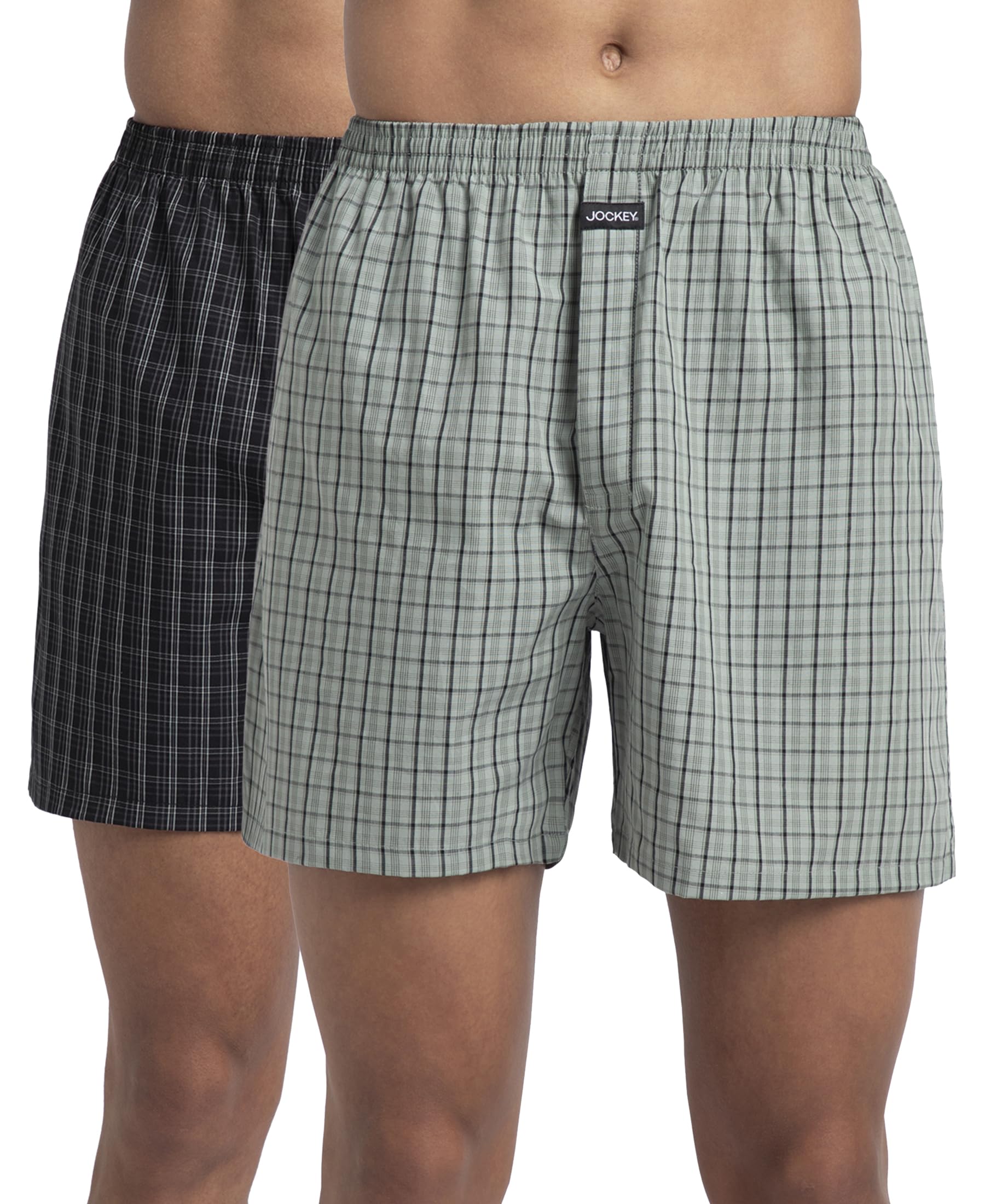 Jockey Men's Cotton Checkered Boxers