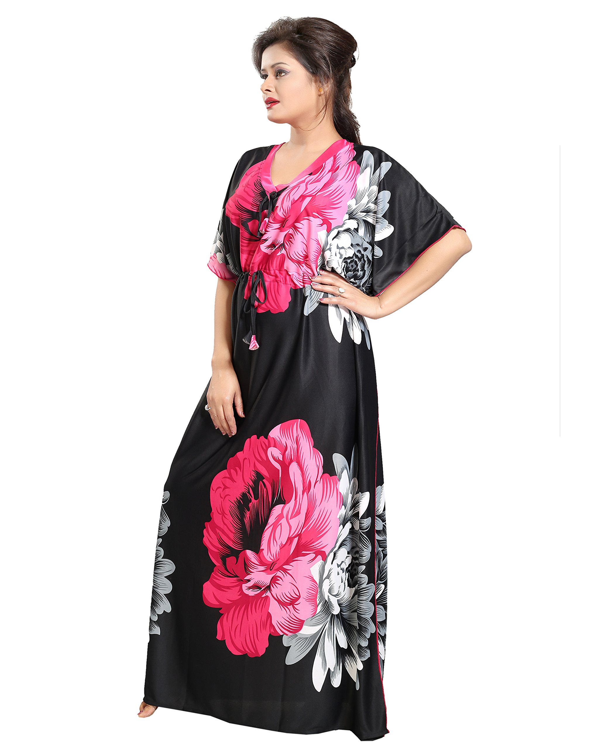Noty Women's Kaftan Nighty Floral Print - Image 3