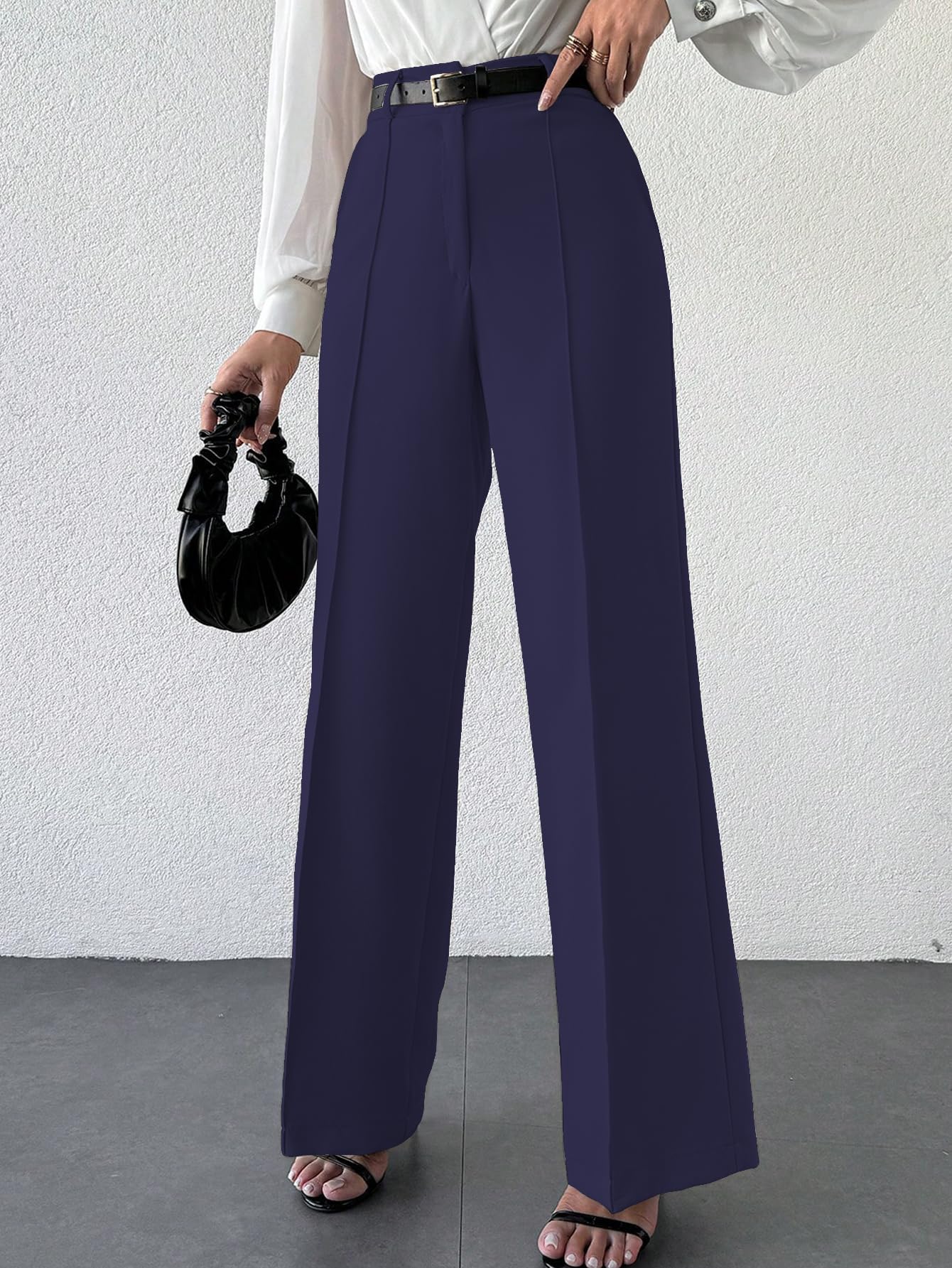Navy Blue Trousers for Women - Image 3