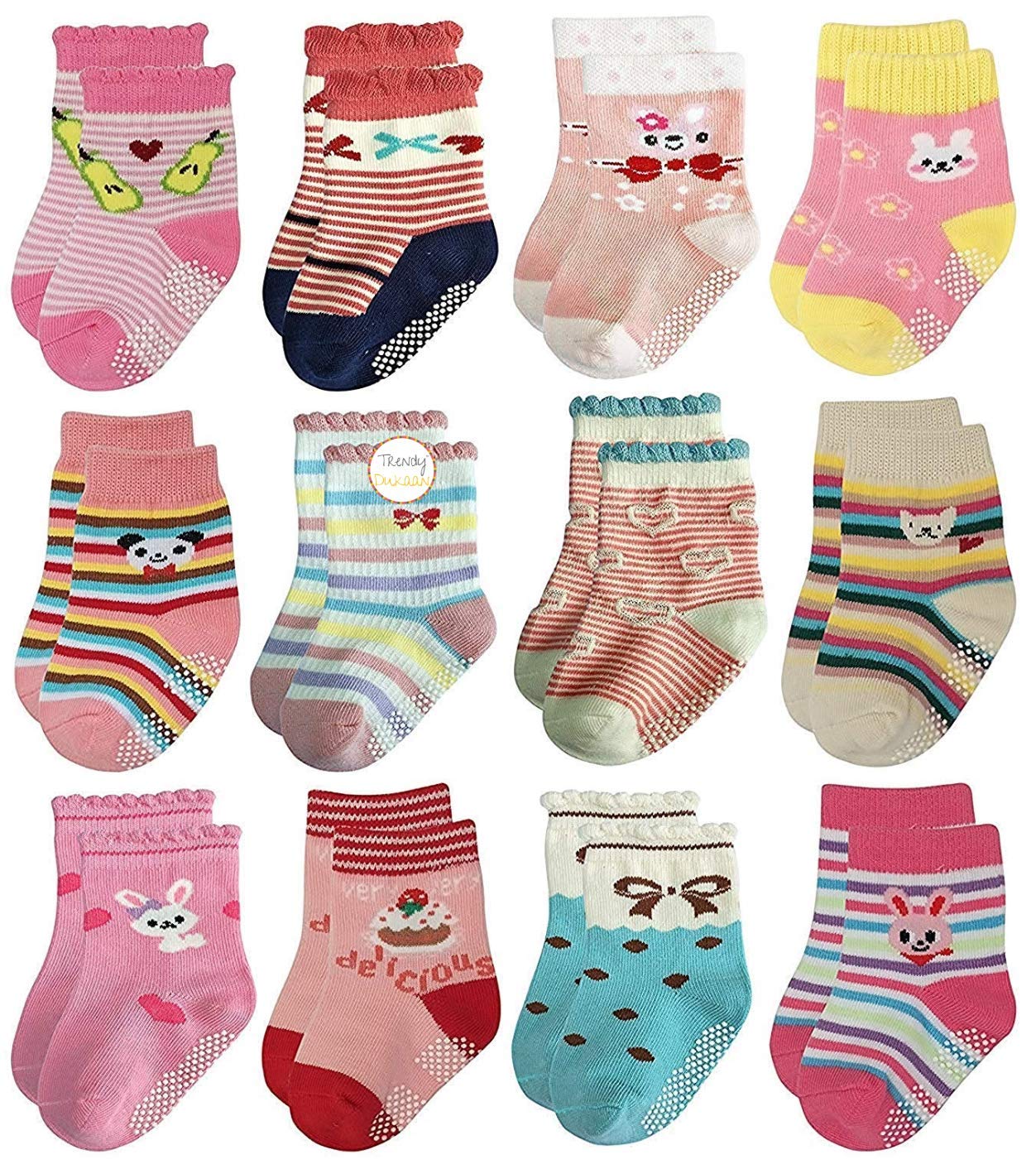 Trendy Dukaan Cotton Socks for Baby - Multicolored