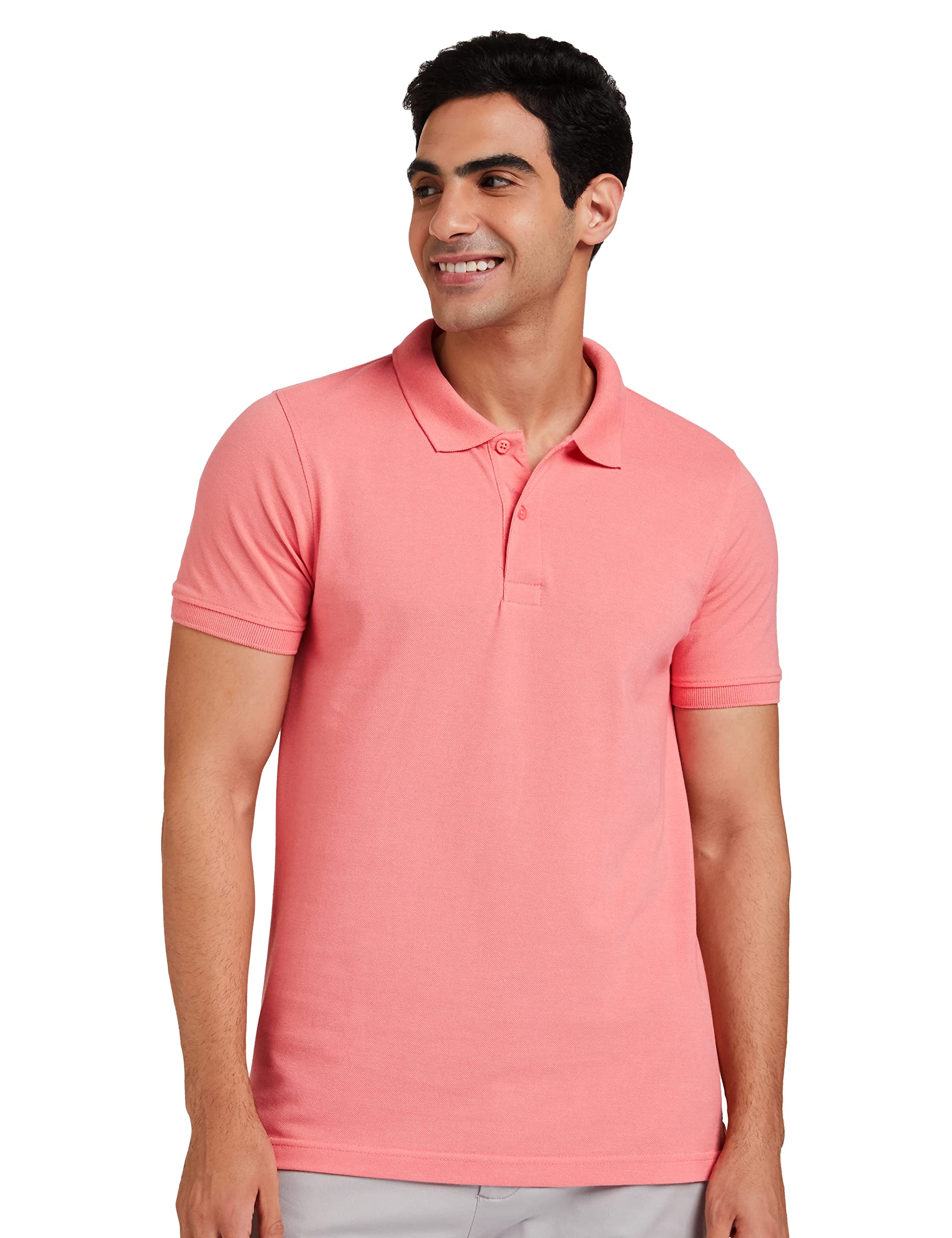 Amazon Men's Candle Pink Polo Shirt