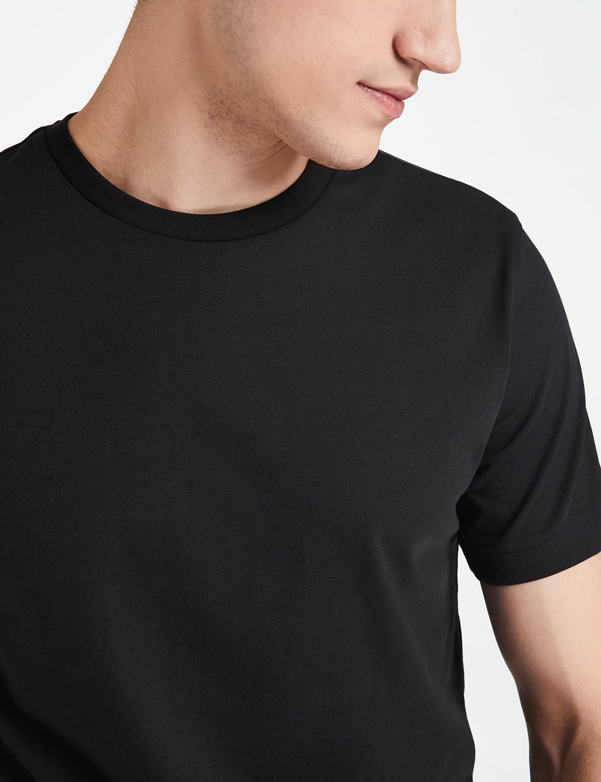 Symbol Men's Black Cotton T-Shirts - Image 5