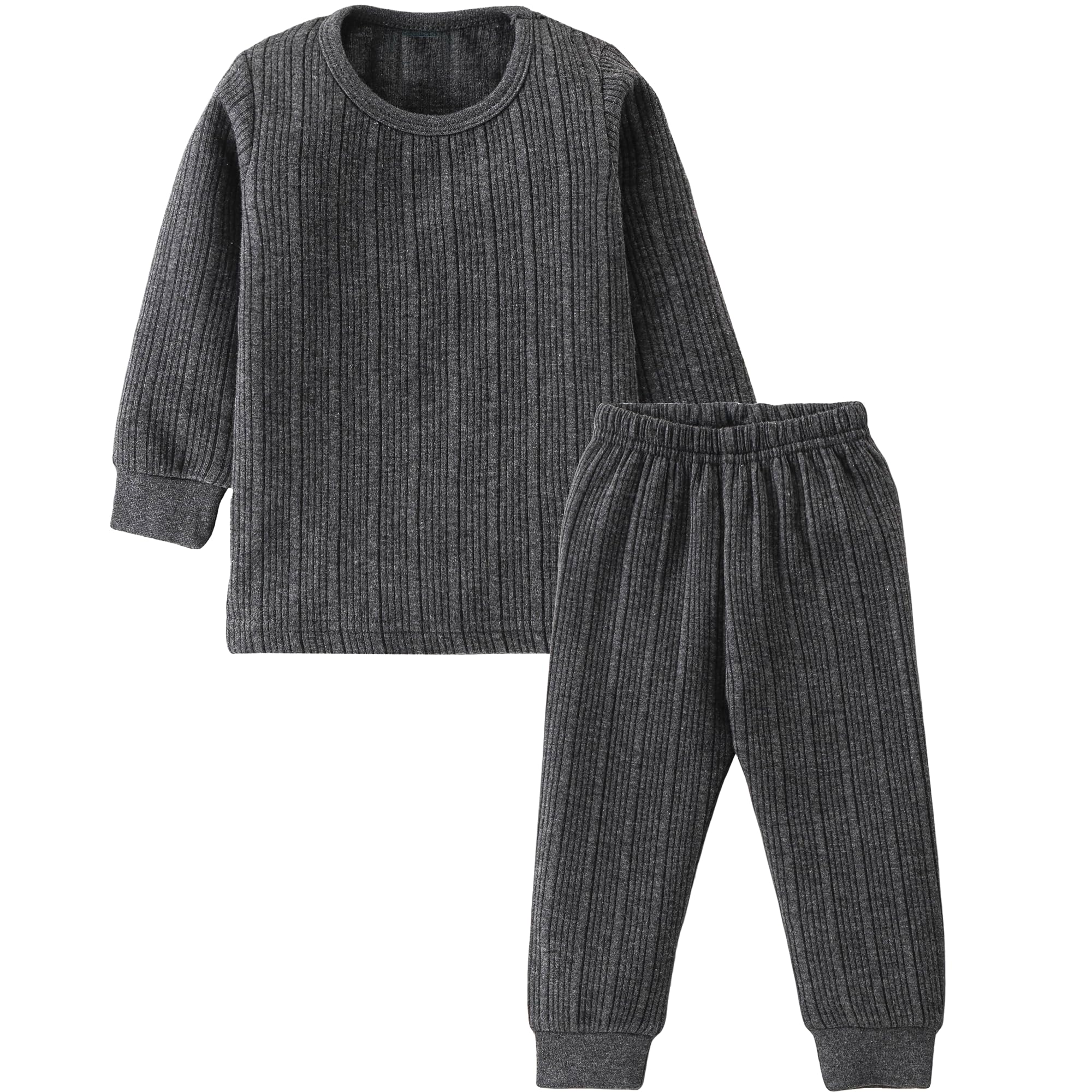 Cozy Winter Thermal Set for Baby - Dark Grey & Blue - Image 3