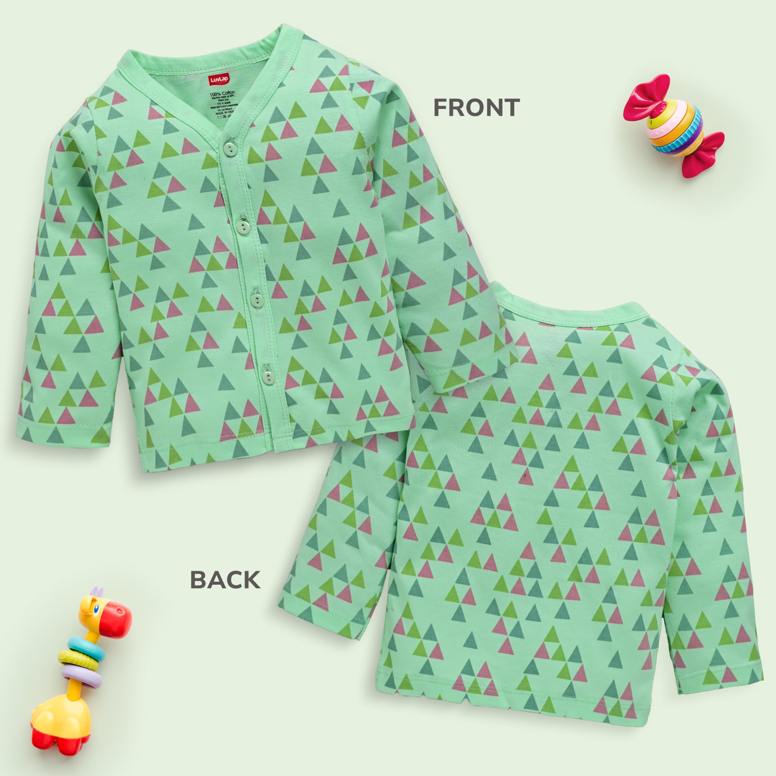 LuvLap Unisex Cotton Jabla - Multicolor - Image 3