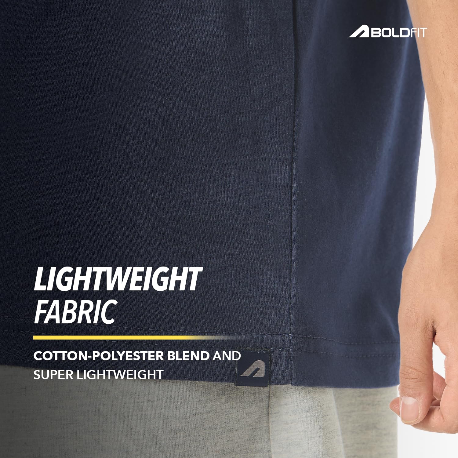 Boldfit Mens Tshirt - Navy - Image 5
