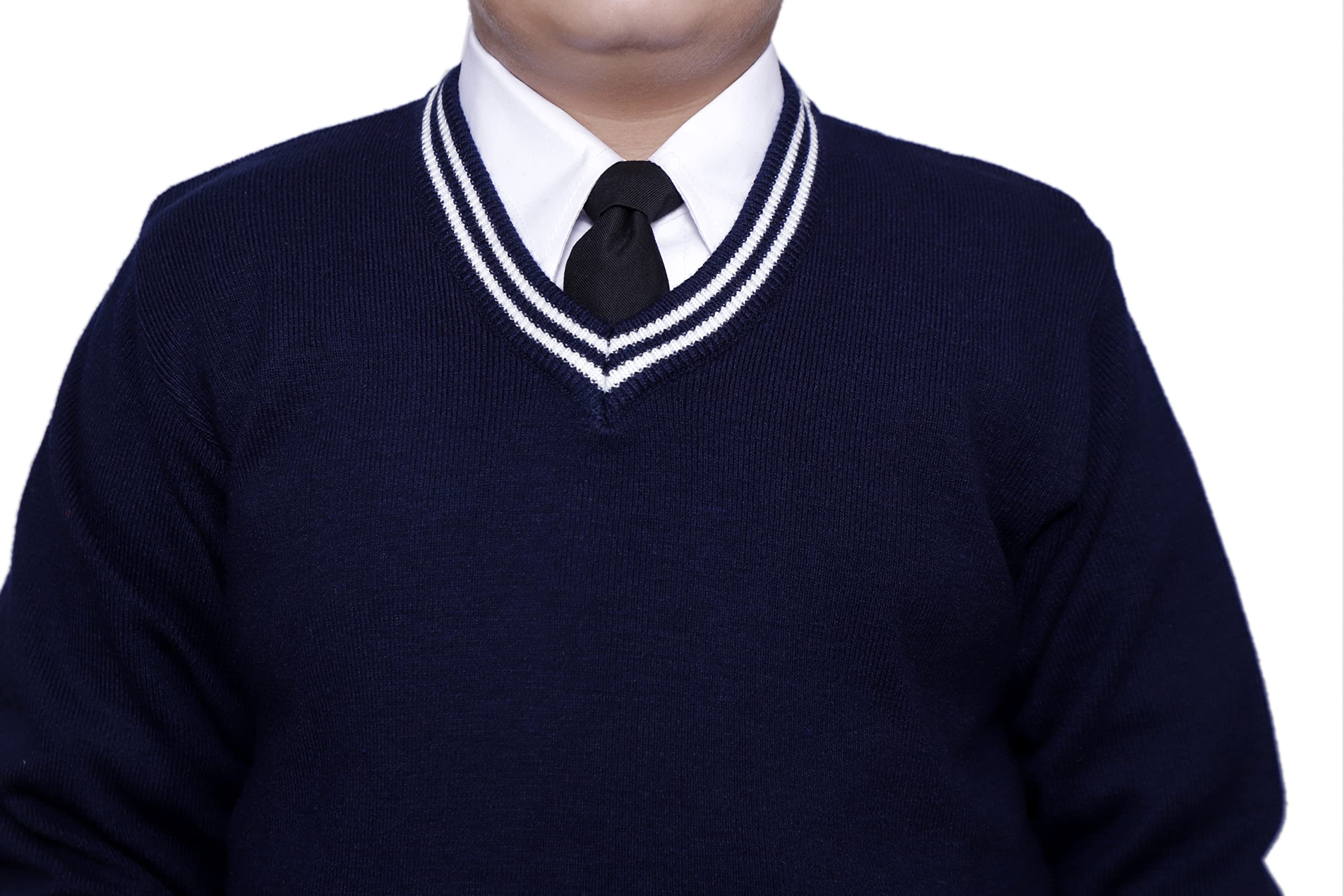KIRONIKNIT School Uniform Sweater - Navy Blue - Image 3